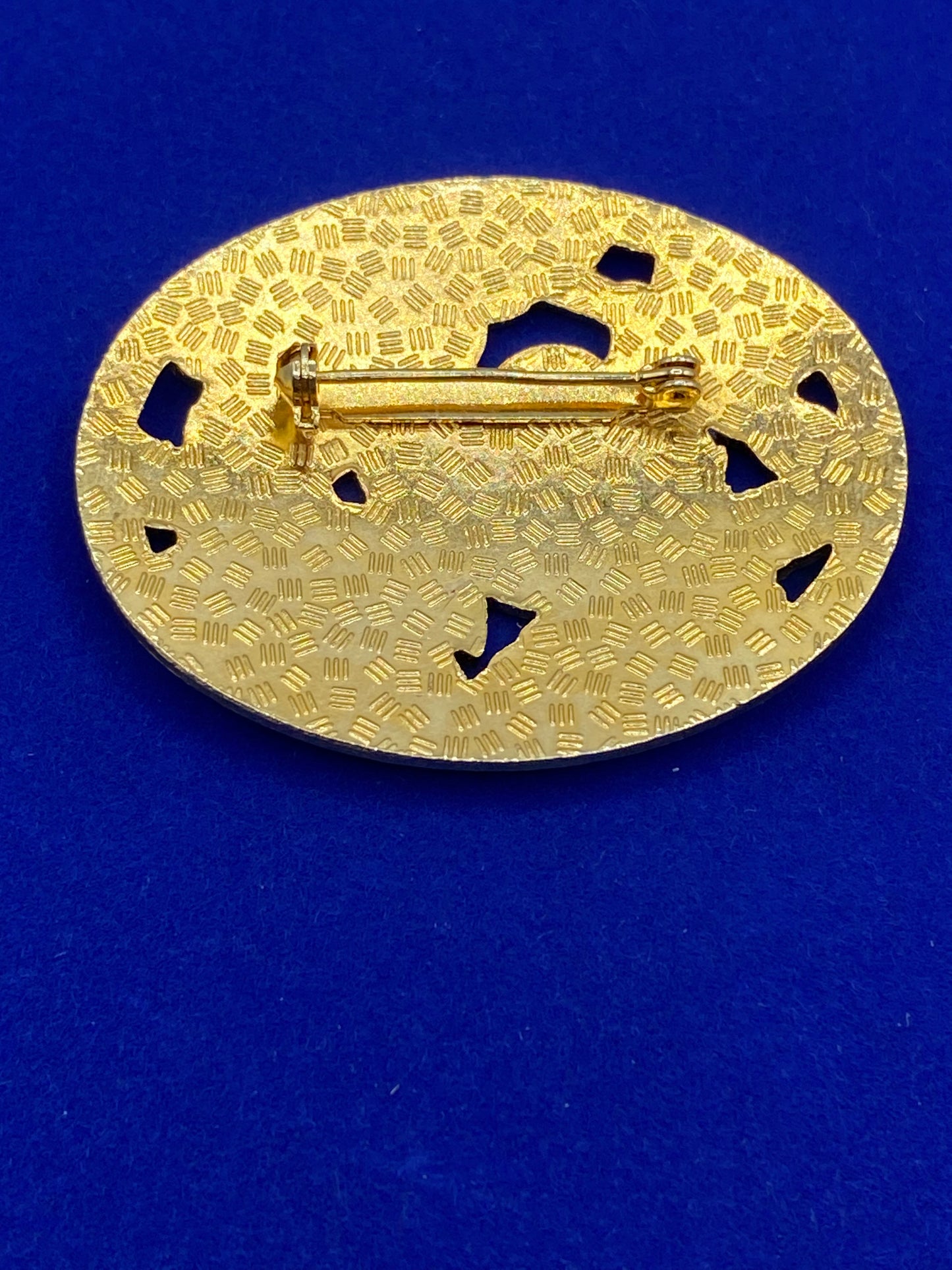 Cloisonné Floral Brooch