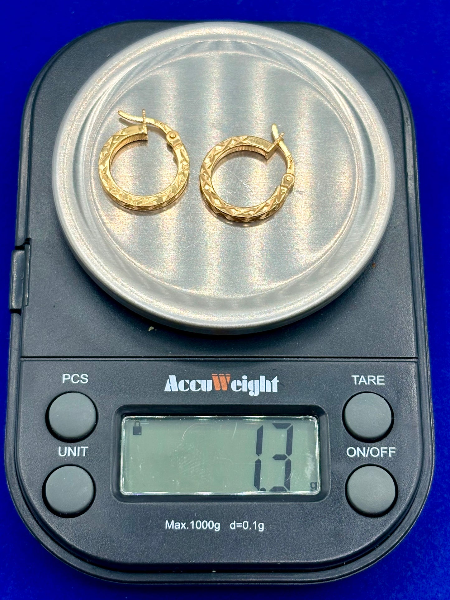 Vermeil Sterling Silver Small Hoop Earrings