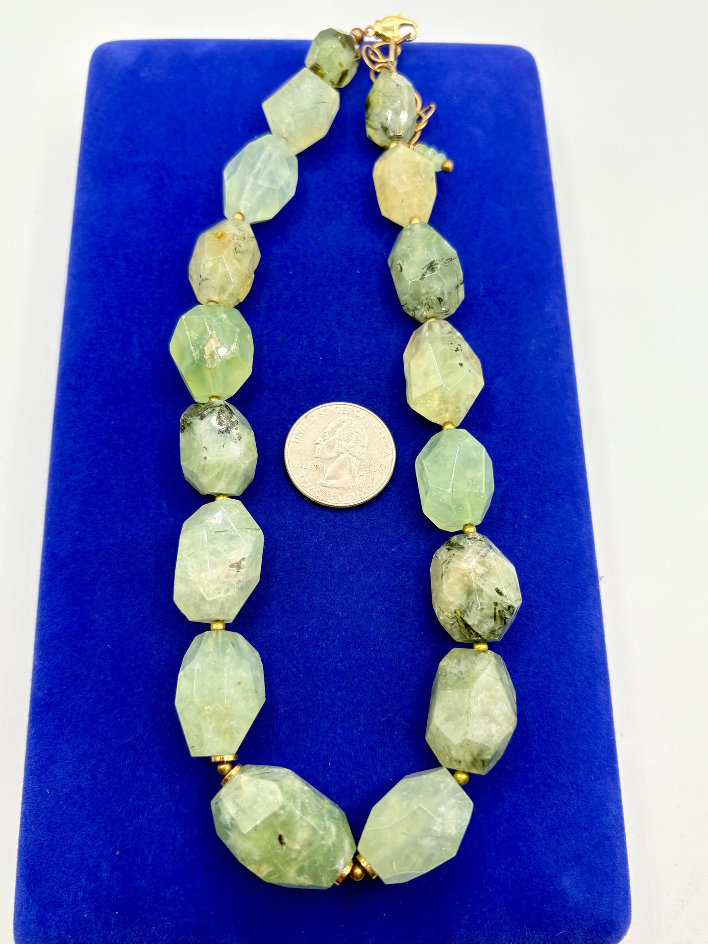 Ann Ashley Prehnite Stone Necklace