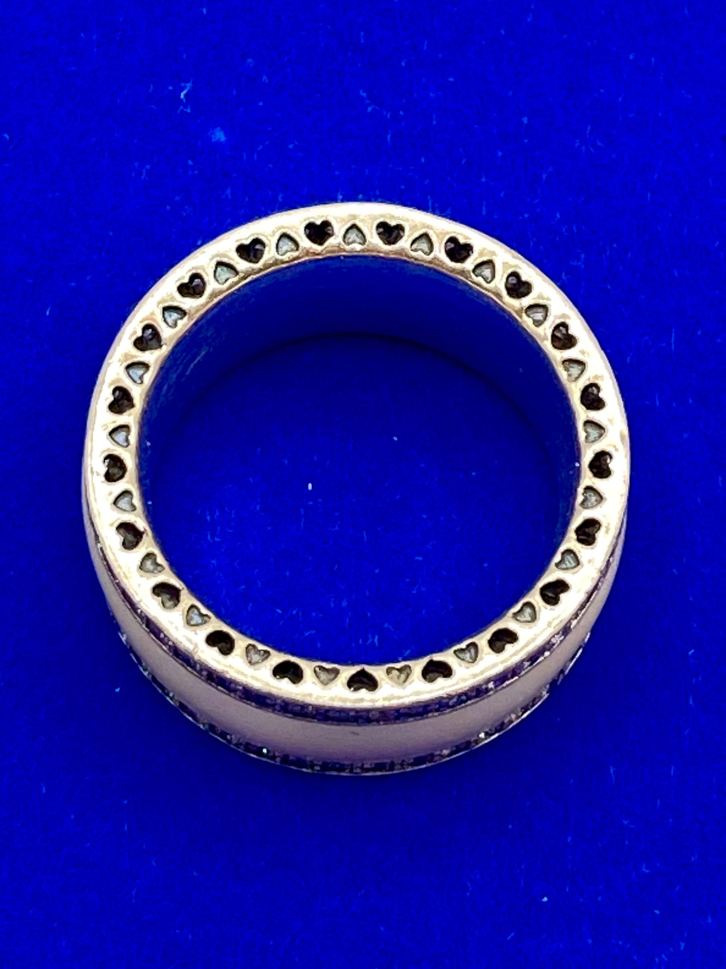 Pandora Enameled Sterling Silver CZ Ring