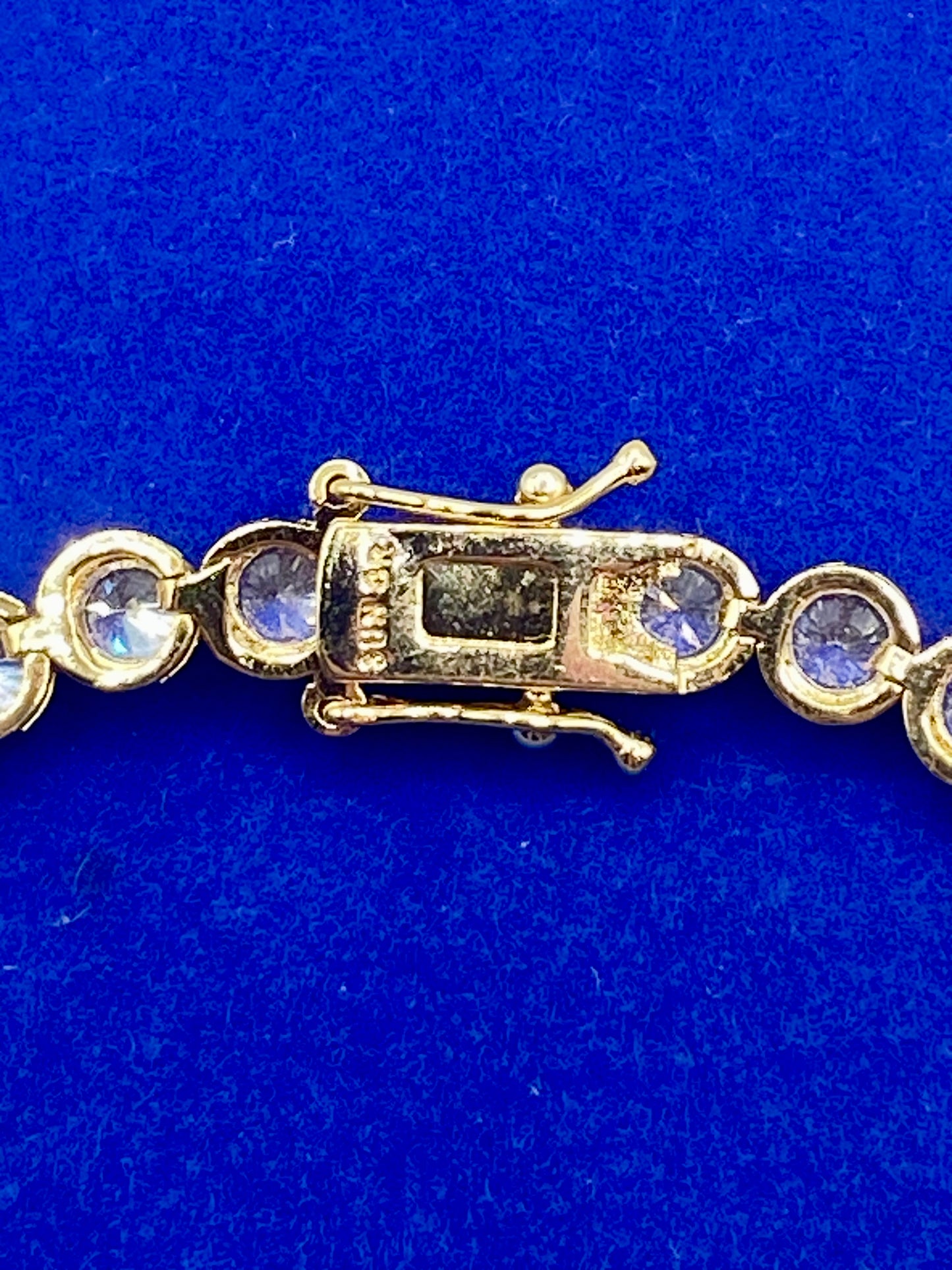 Gold Tone CZ Tennis Bracelet