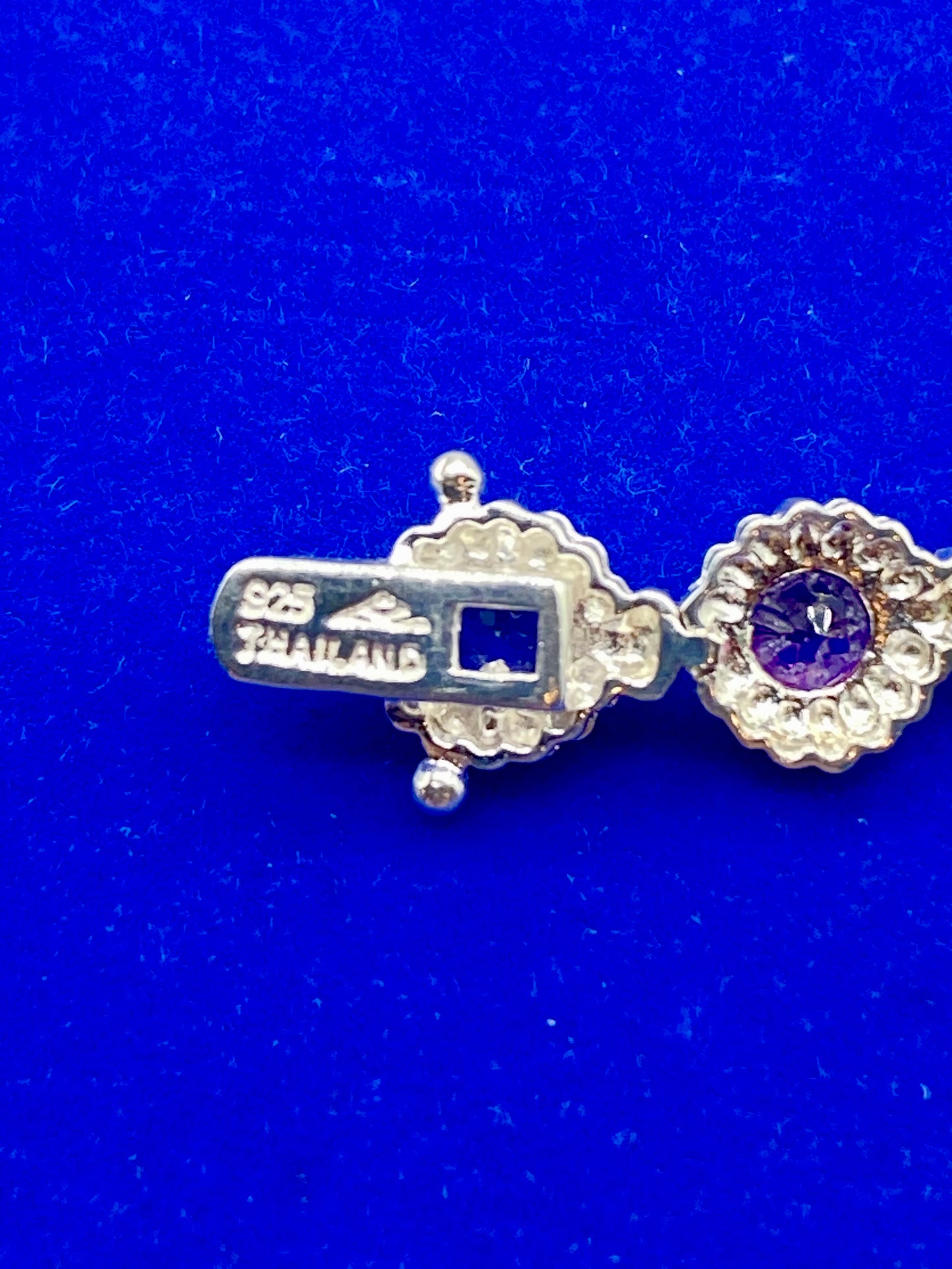 Sterling Silver Tourmaline & Tanzanite Tennis Bracelet