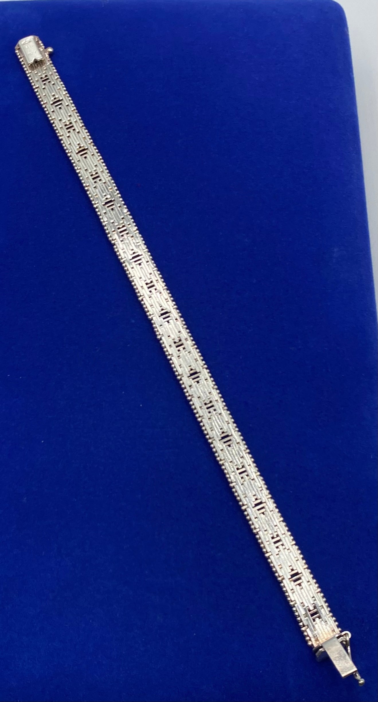 Milor Italy 925 Sterling Silver Gold Two Toned Diamond Cut Bracelet