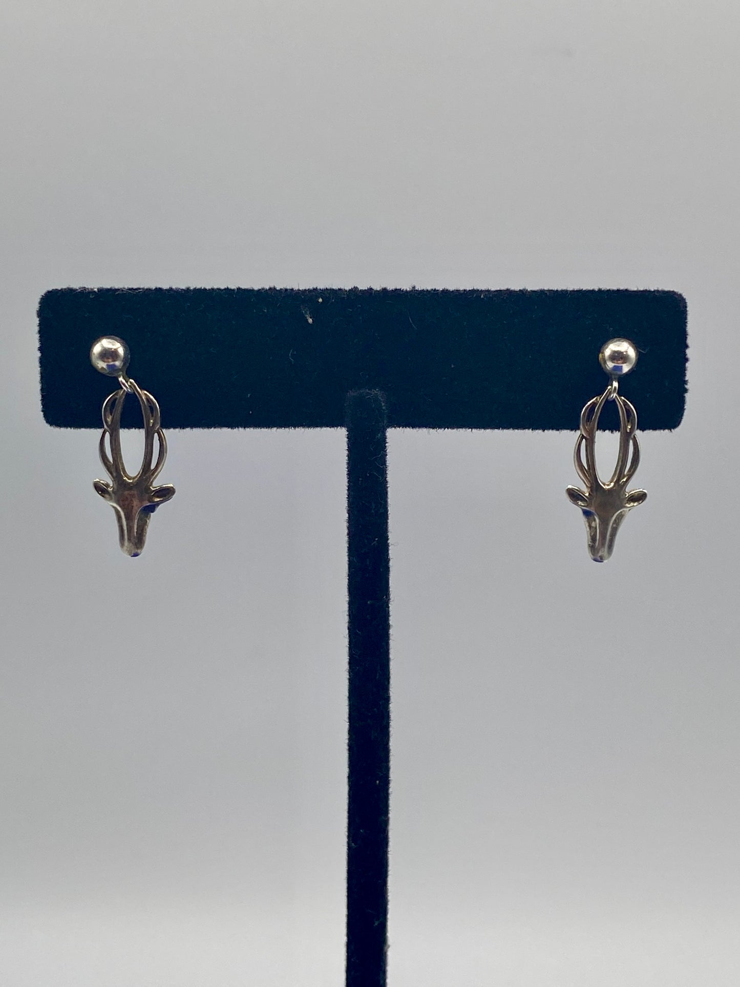 Sterling Silver VA Deer Earrings