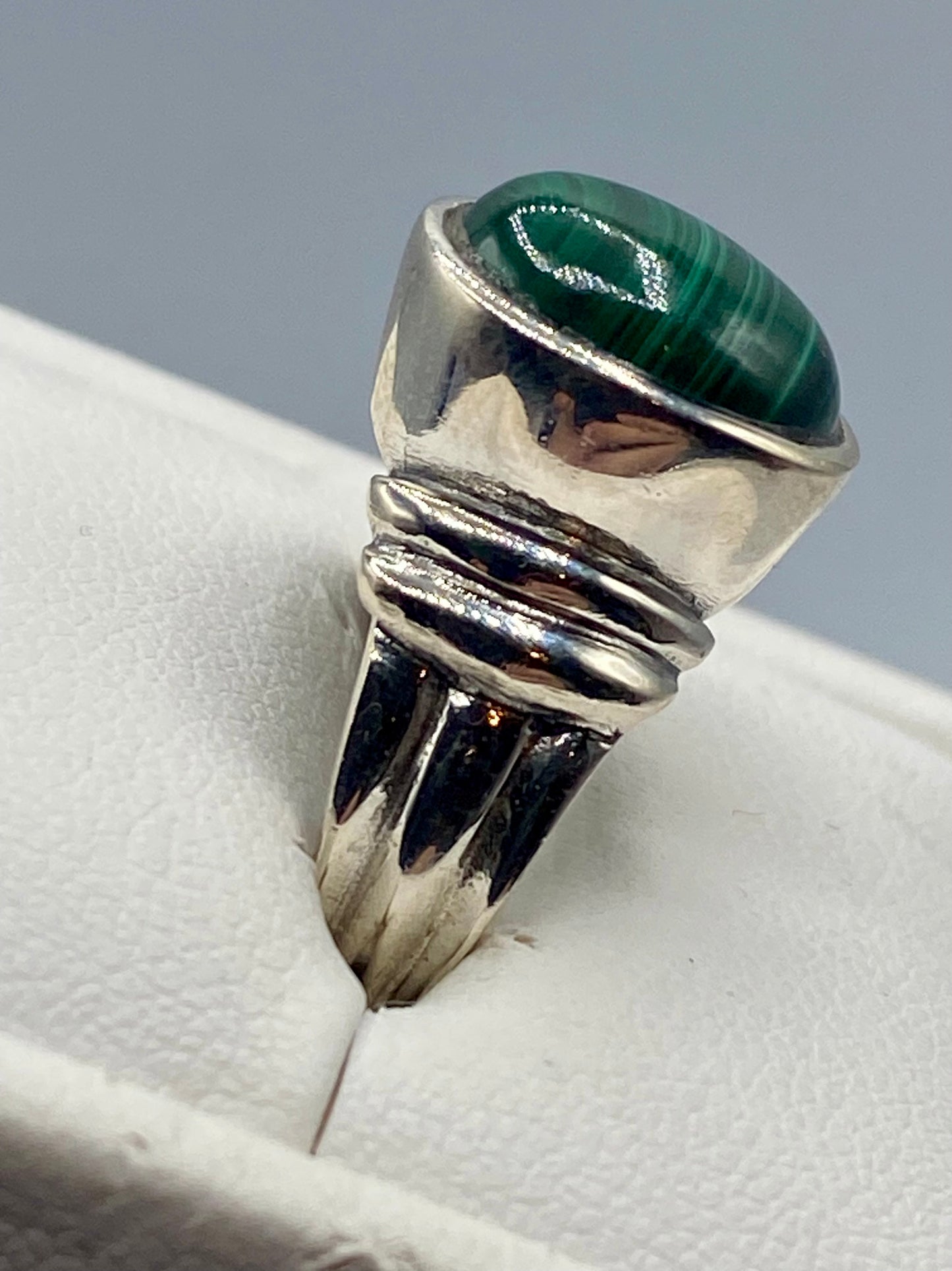 Sterling Silver Malachite Ring