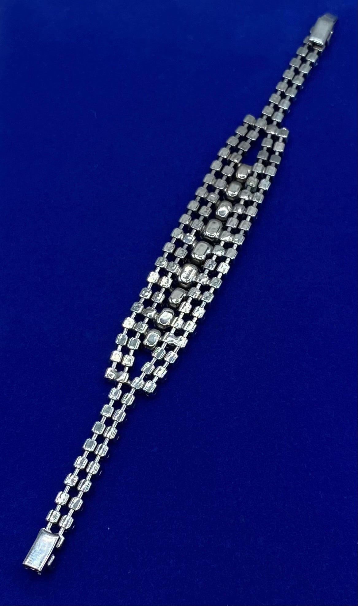 Blue Rhinestone Bracelet