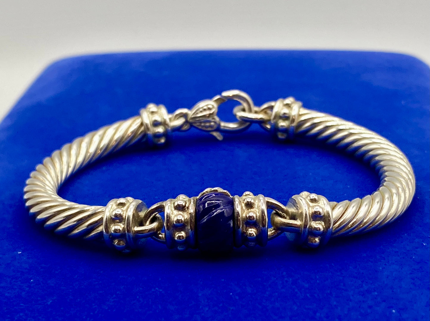 Judith Ripka Lapis Sterling Silver Bracelet
