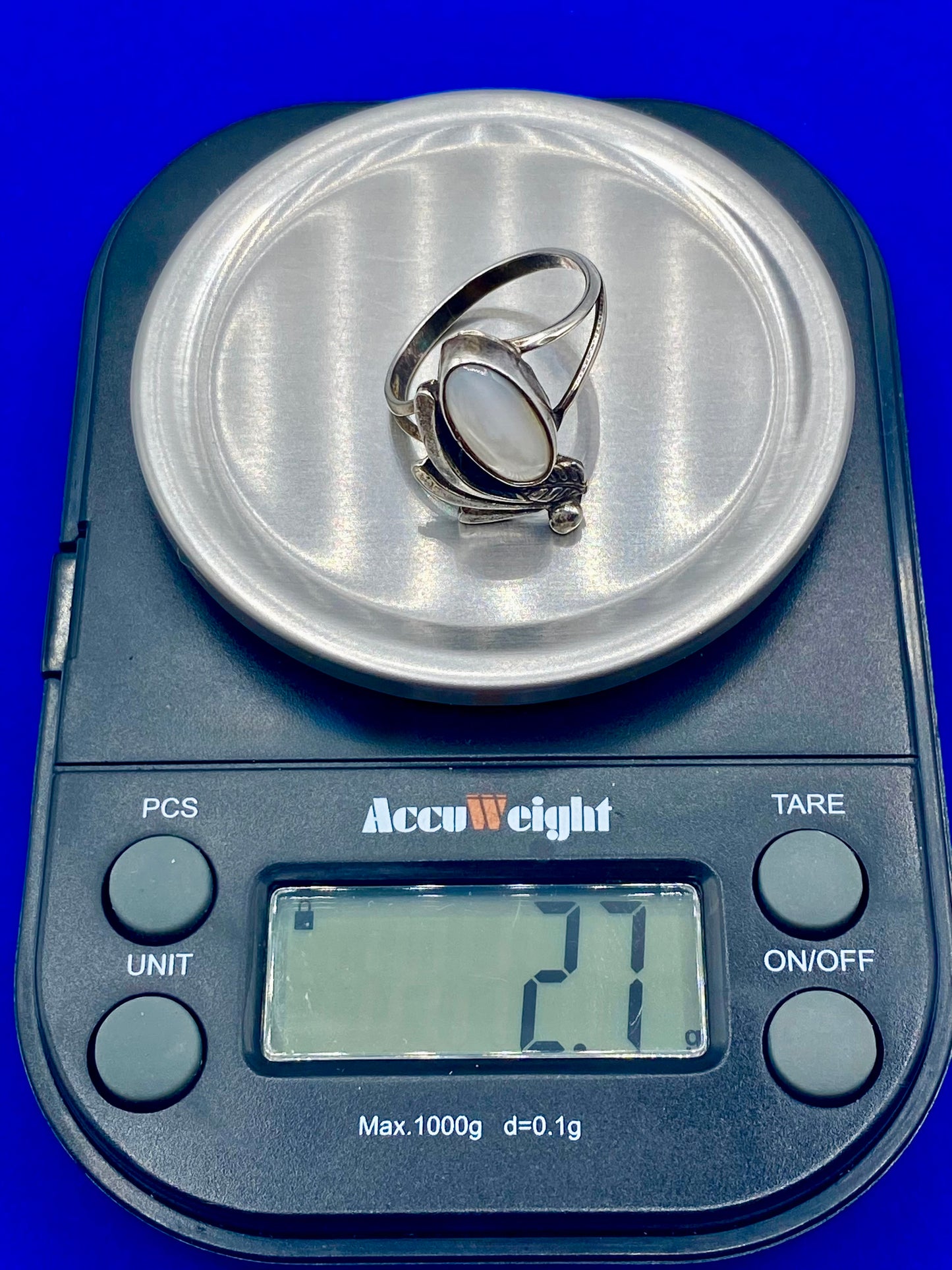 Sterling Silver Native MOP Ring