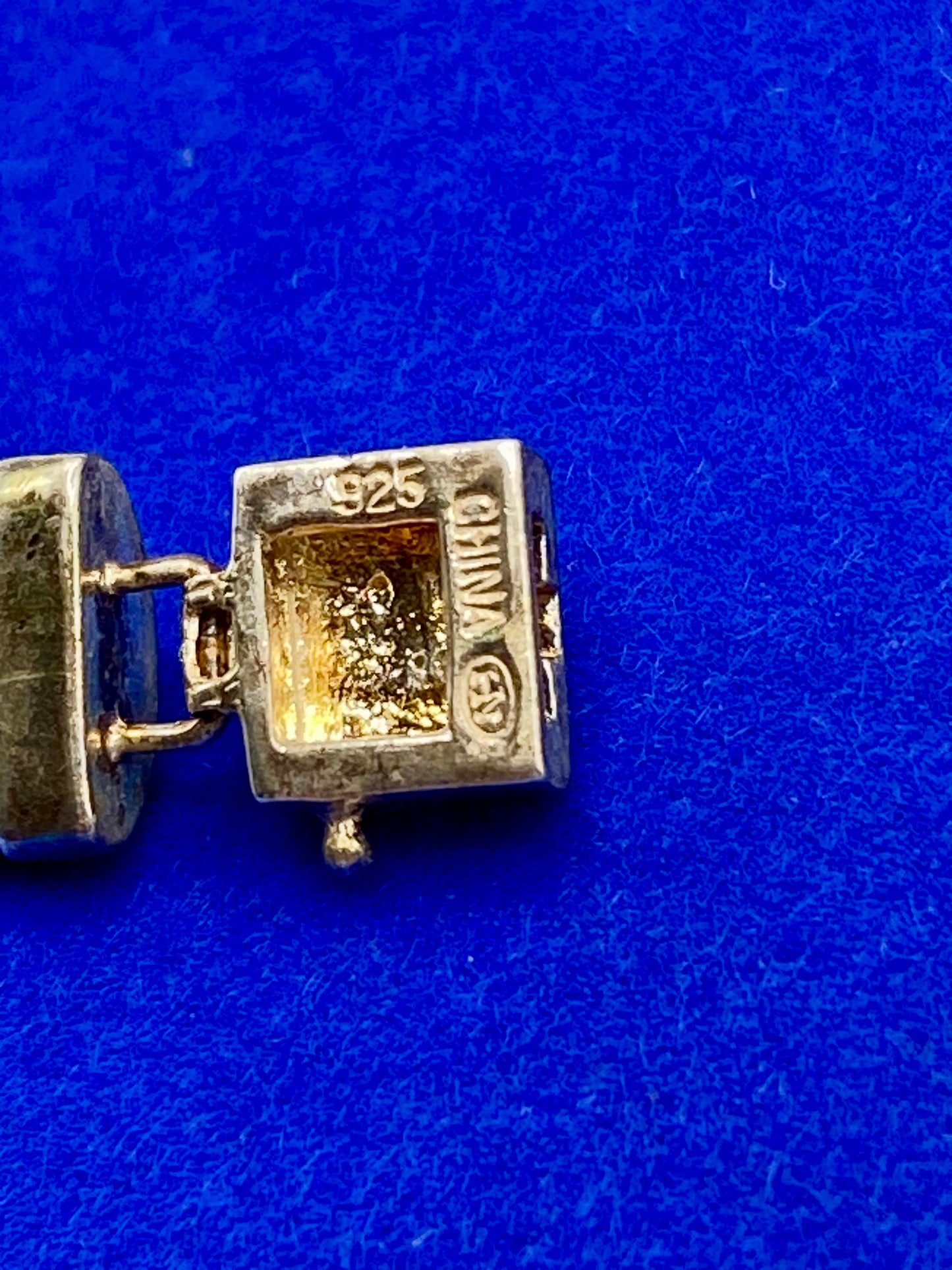 Sterling Silver Lapis Panel Bracelet