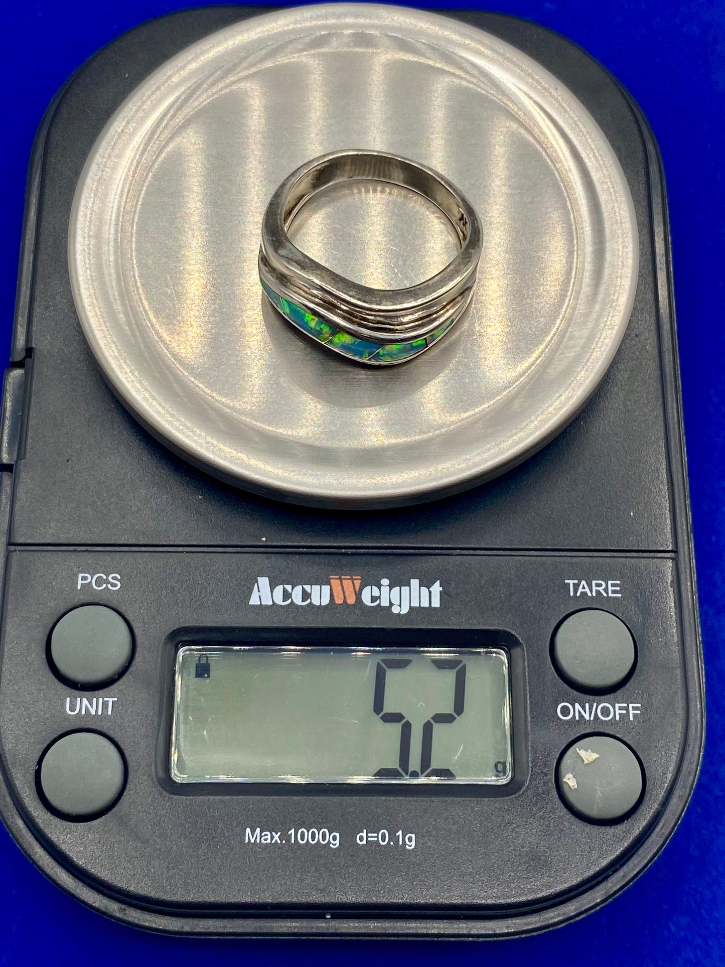Sterling Silver AK Opal Ring