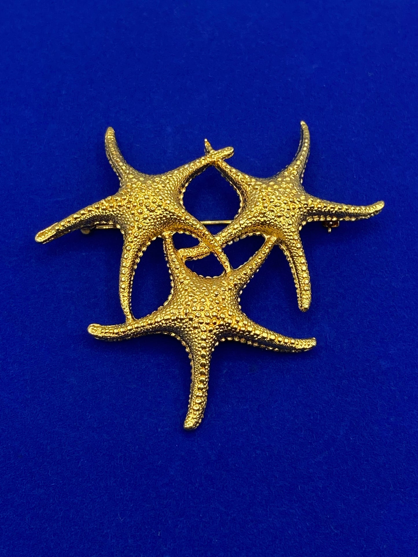 Gold Tone Starfish Brooch