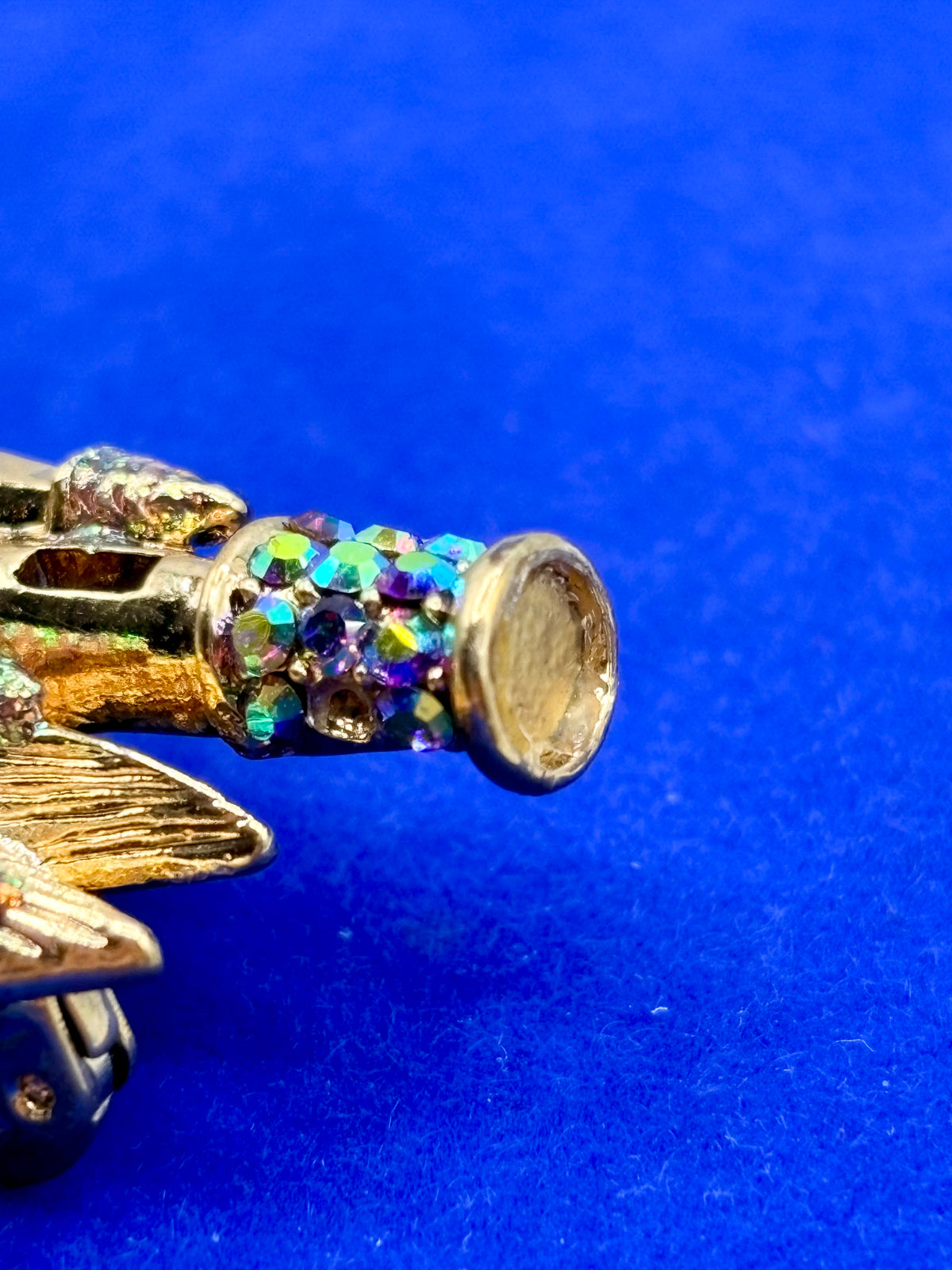 Kirk’s Folly Gold Tone Dragon Castle Statement Brooch/Pendant AS IS