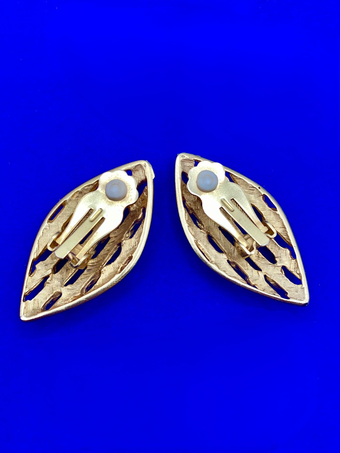 Gold Tone Woven Clip Ons