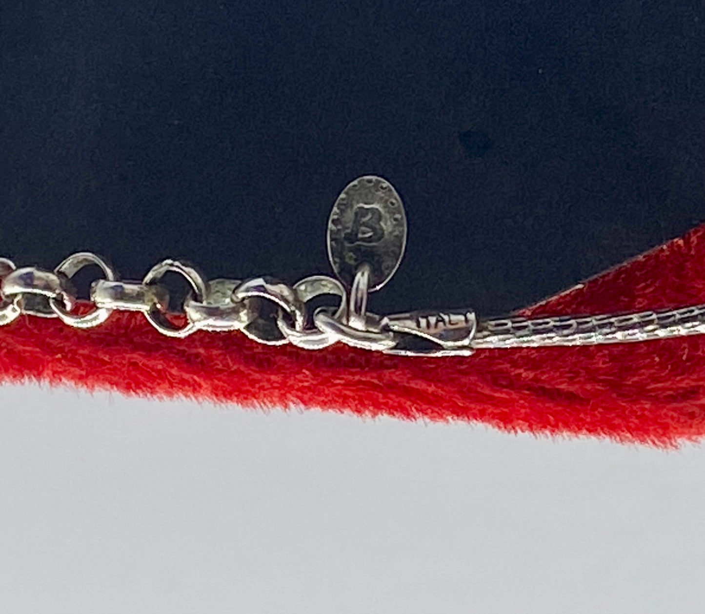 Sterling Silver Bali Style Slide Bead Necklace