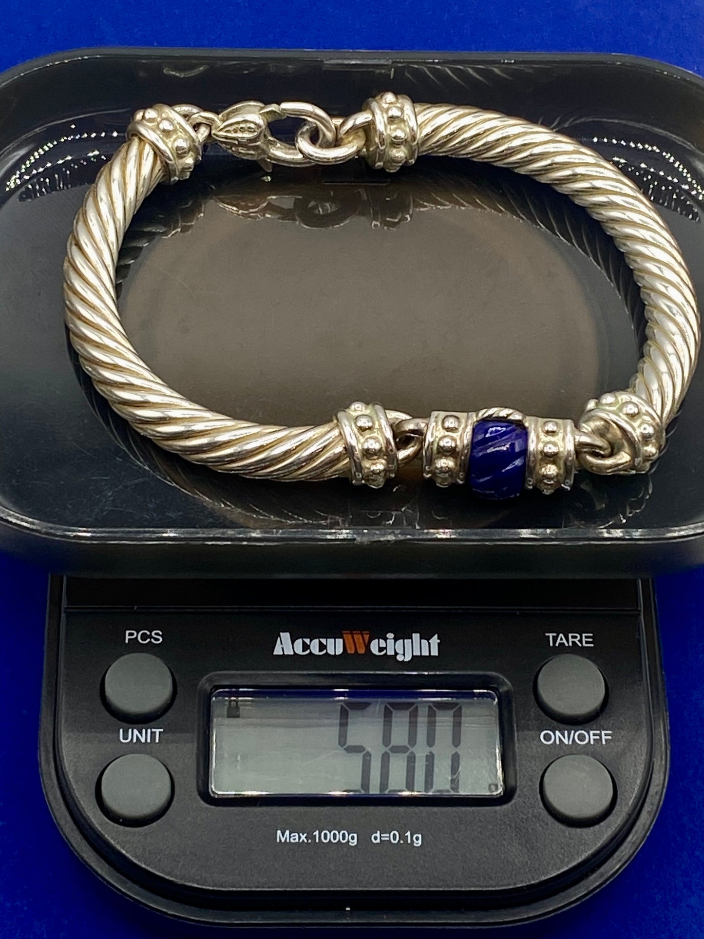 Judith Ripka Lapis Sterling Silver Bracelet