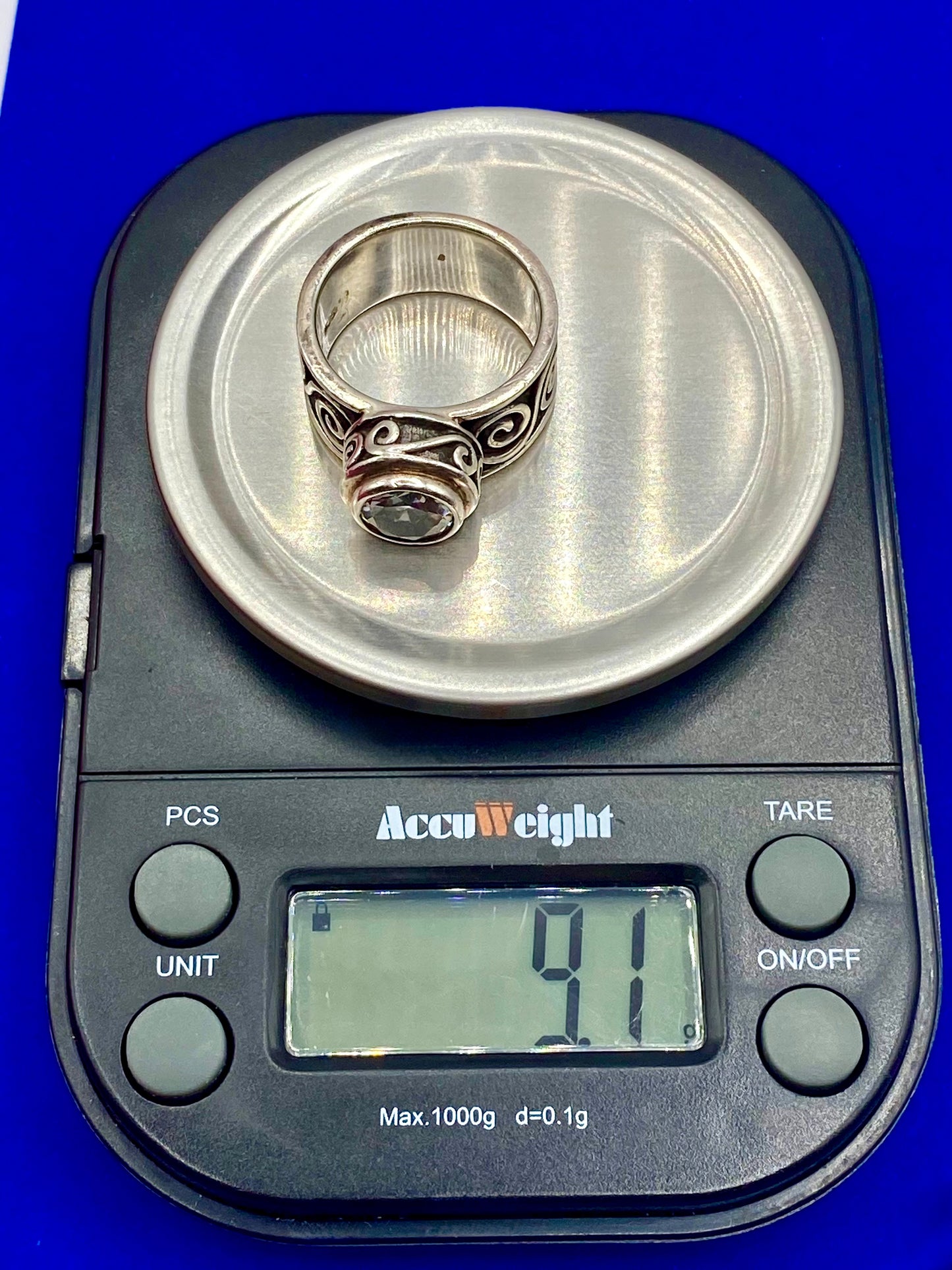 Retired Silpada CZ Swirl Ring