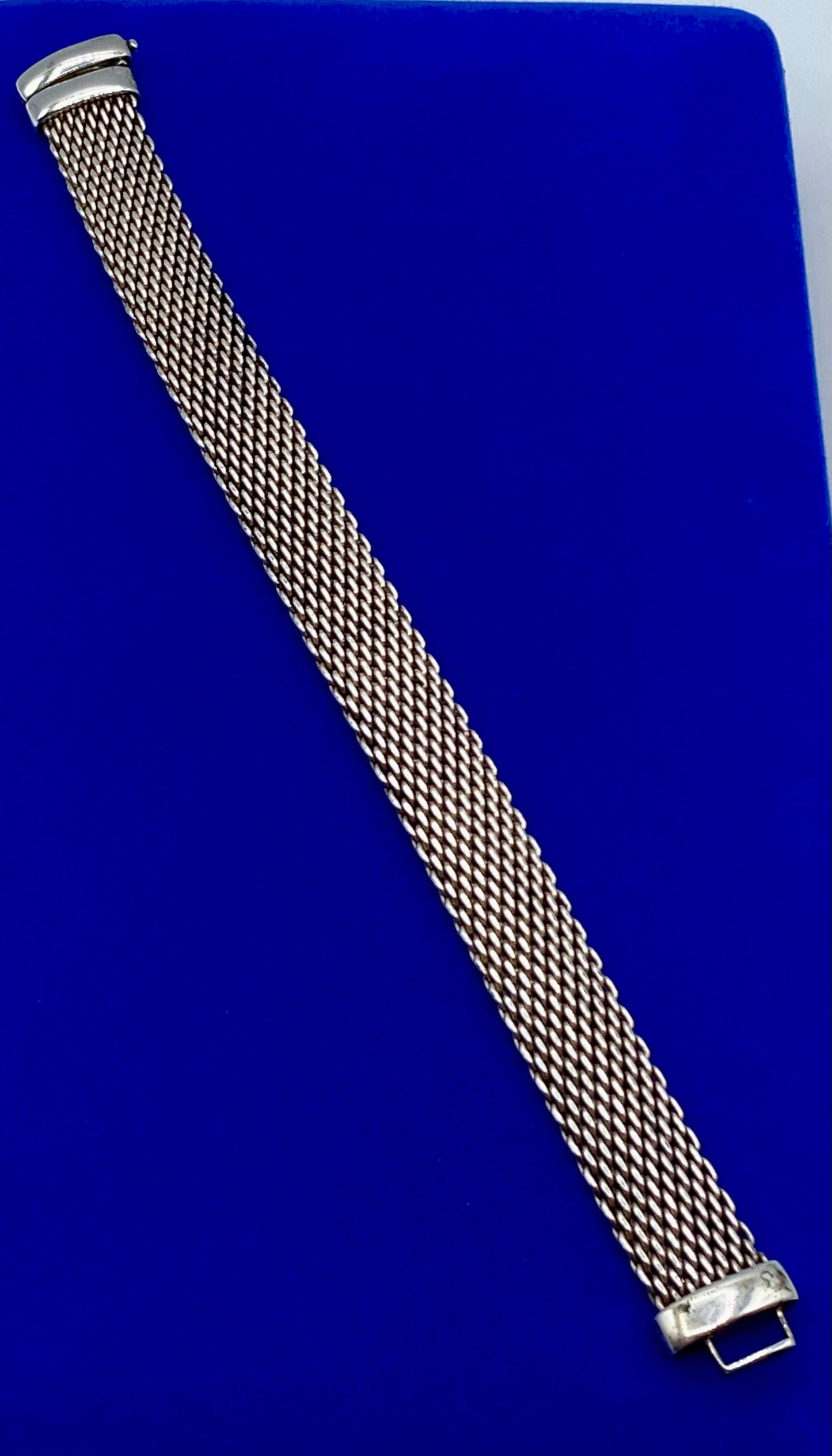 Joseph Esposito ESPO Vintage Mesh Sterling Silver Bracelet