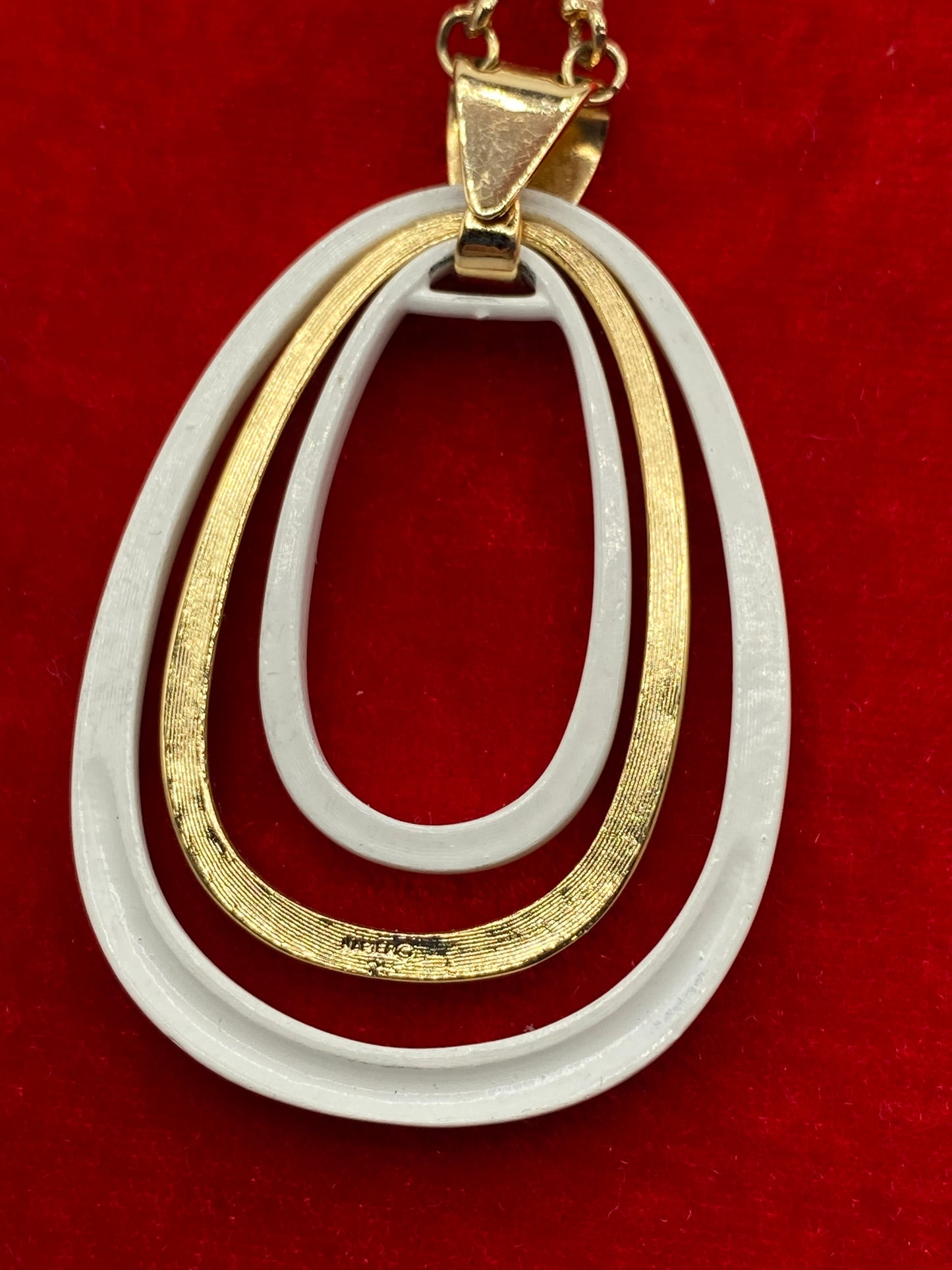 Napier Gold Tone & Enamel Necklace