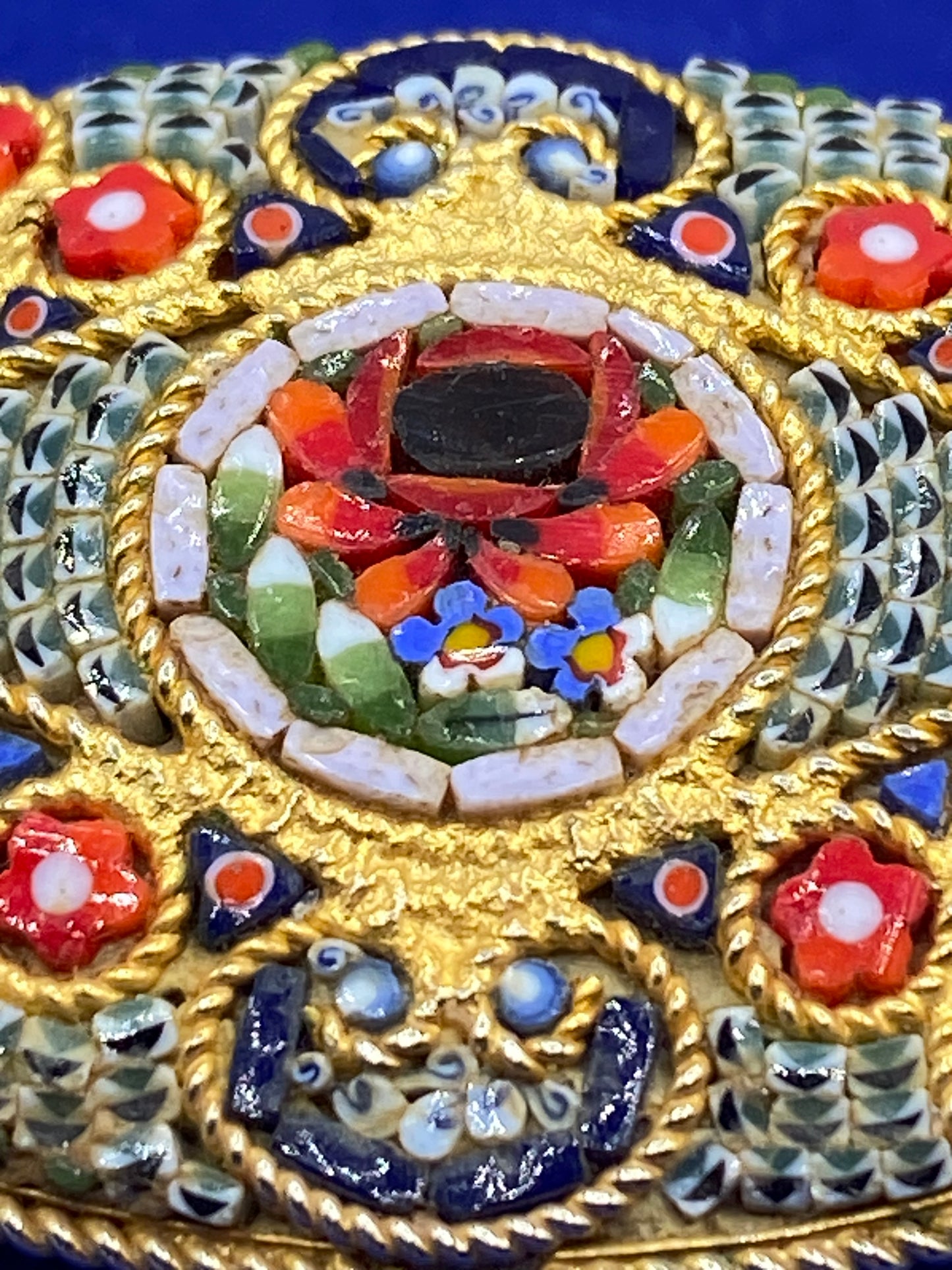Vintage Micro Mosaic Brooch