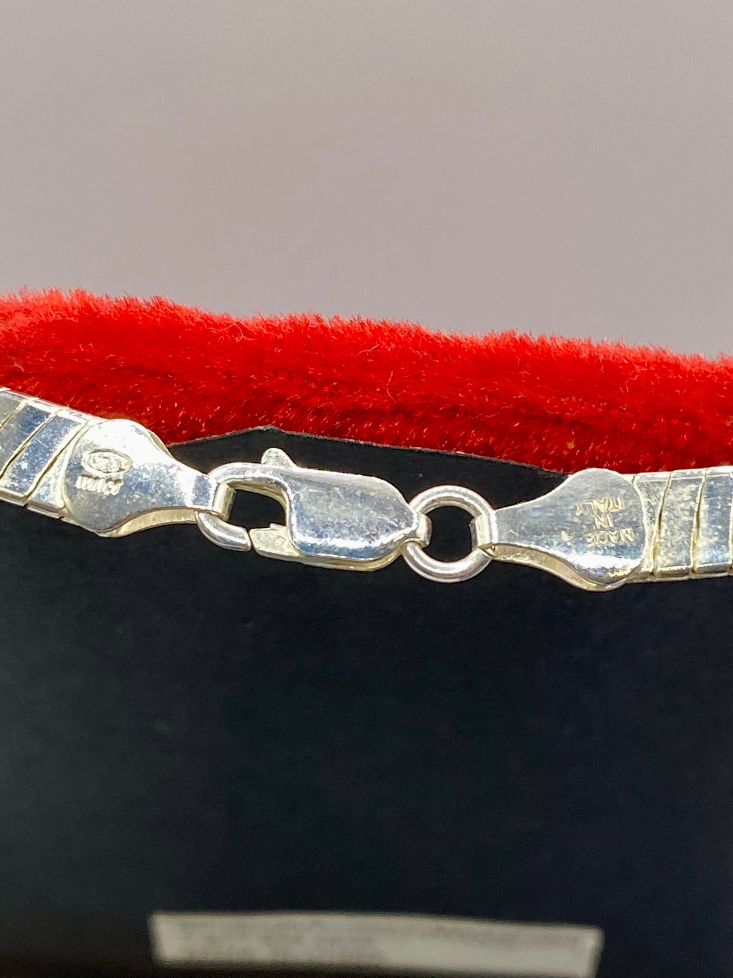 Sterling Silver Milor Italy Omega Snake Chain Necklace