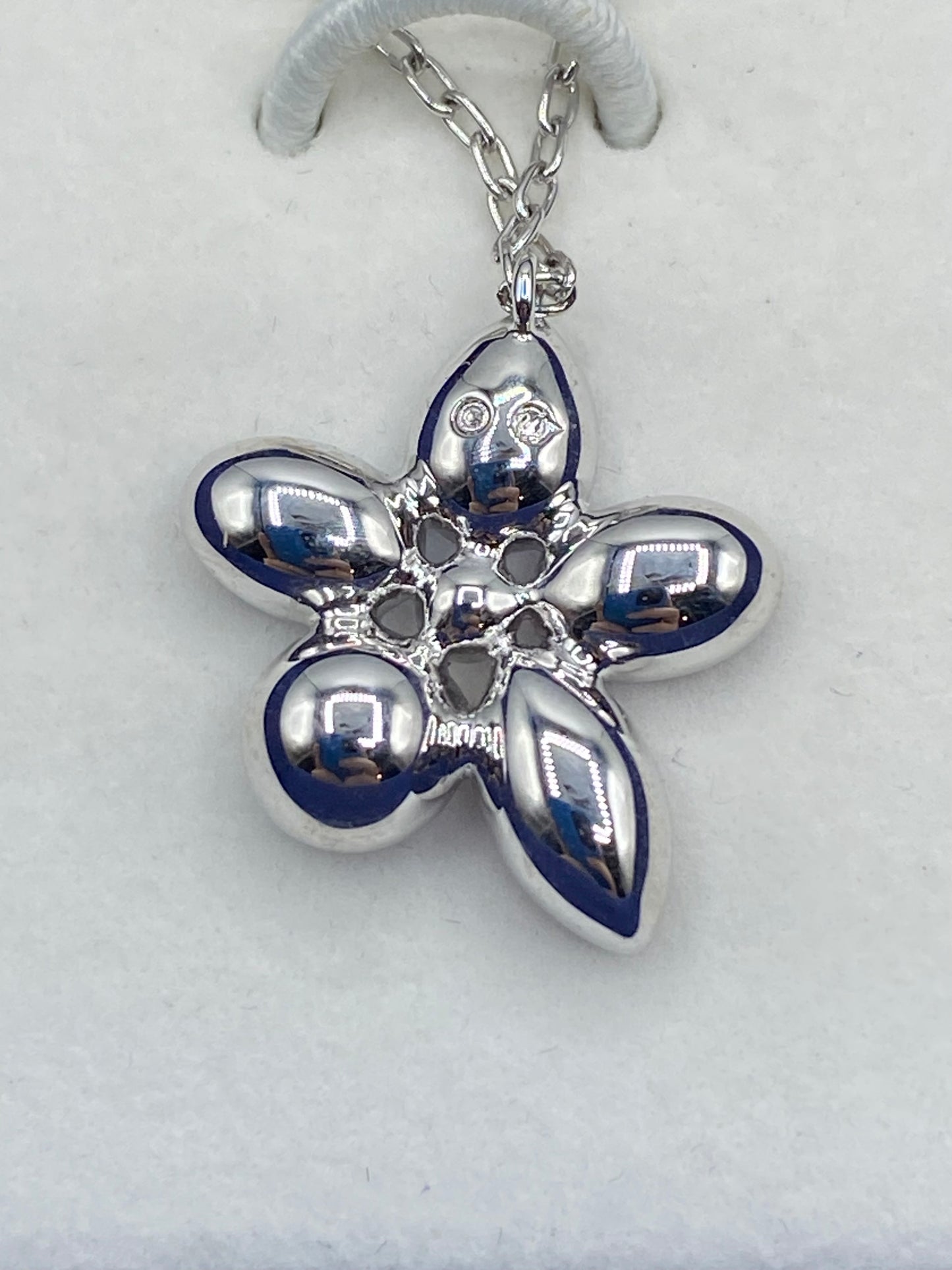 Swarovski Crystal Floral Necklace w/Box