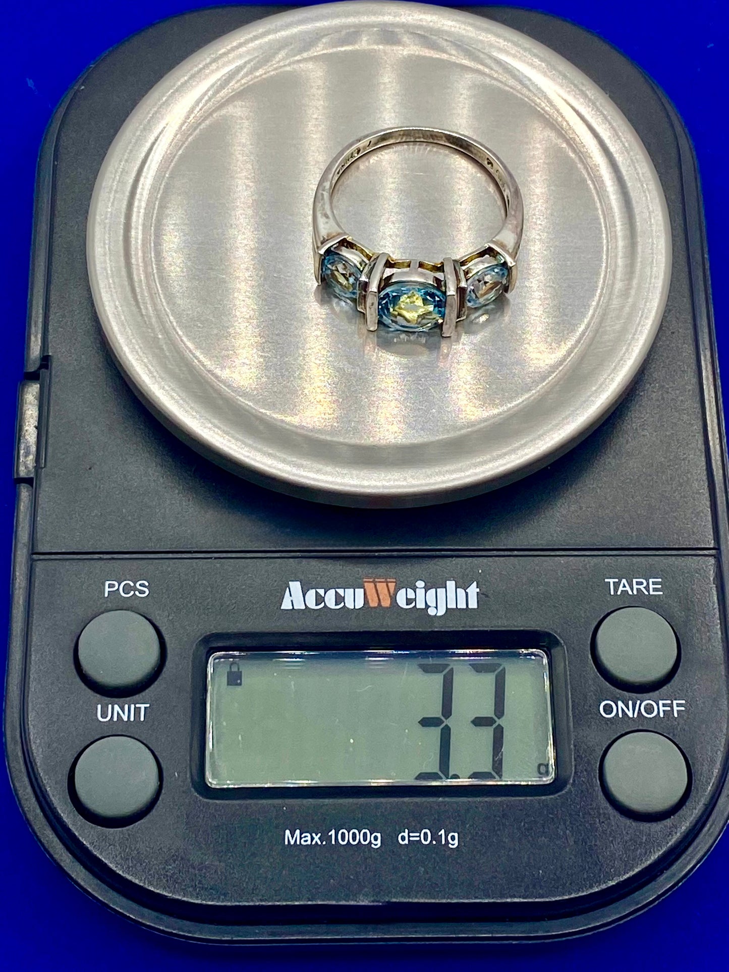 Sterling Silver Ross Simmons Light Blue Topaz Ring