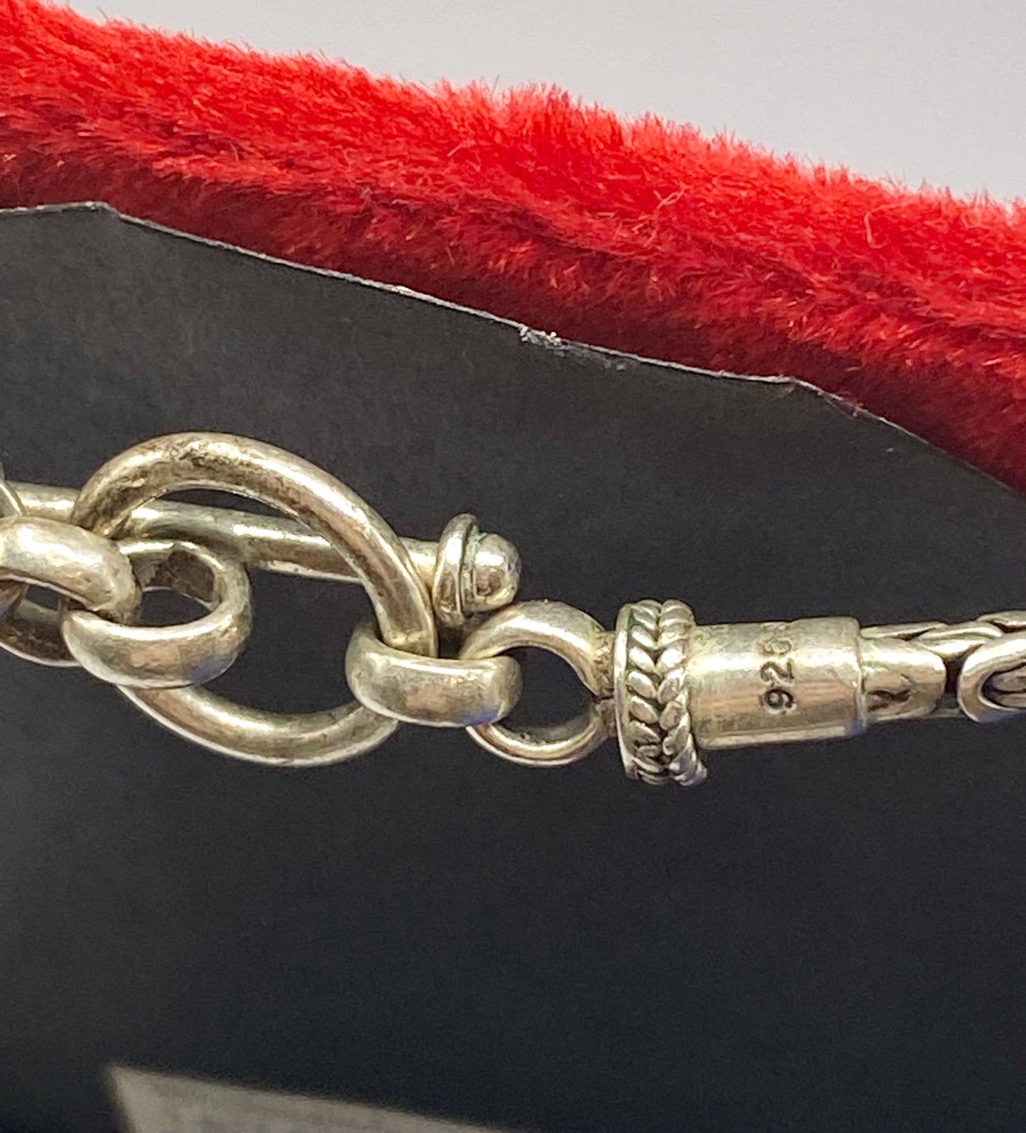 Sterling Silver BA Byzantine Chain Necklace