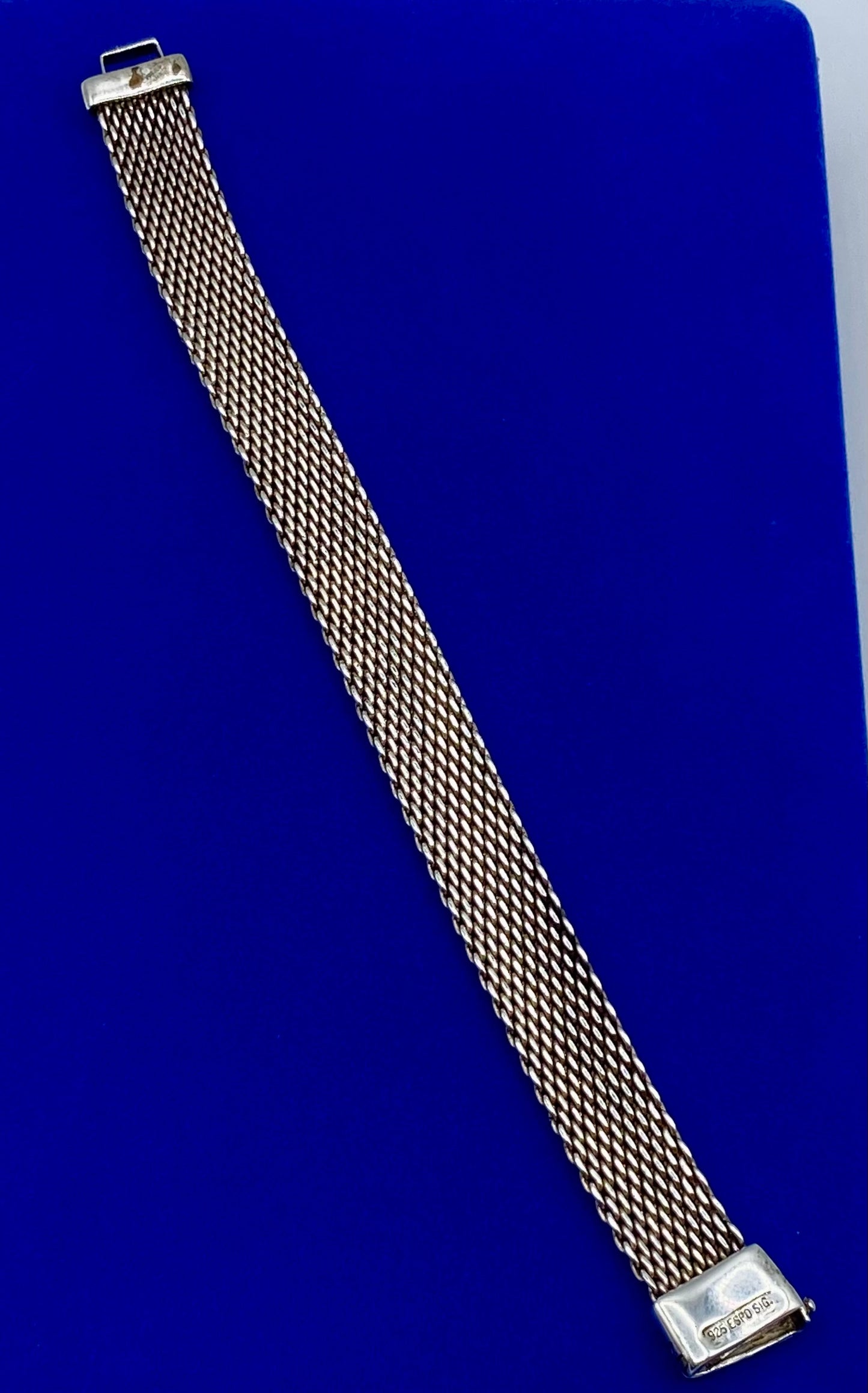 Joseph Esposito ESPO Vintage Mesh Sterling Silver Bracelet