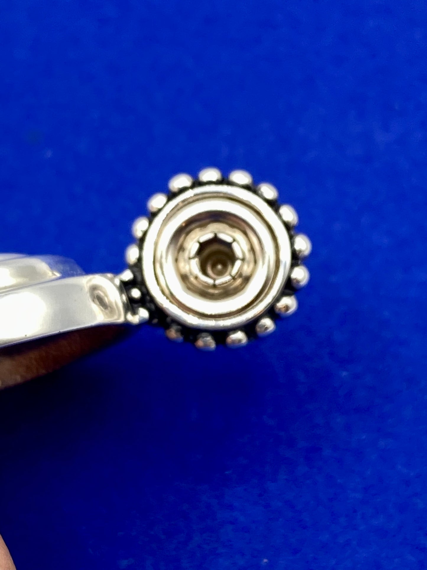 Joseph Esposito ESPO Sterling Silver MOP Oval Snap Pendant