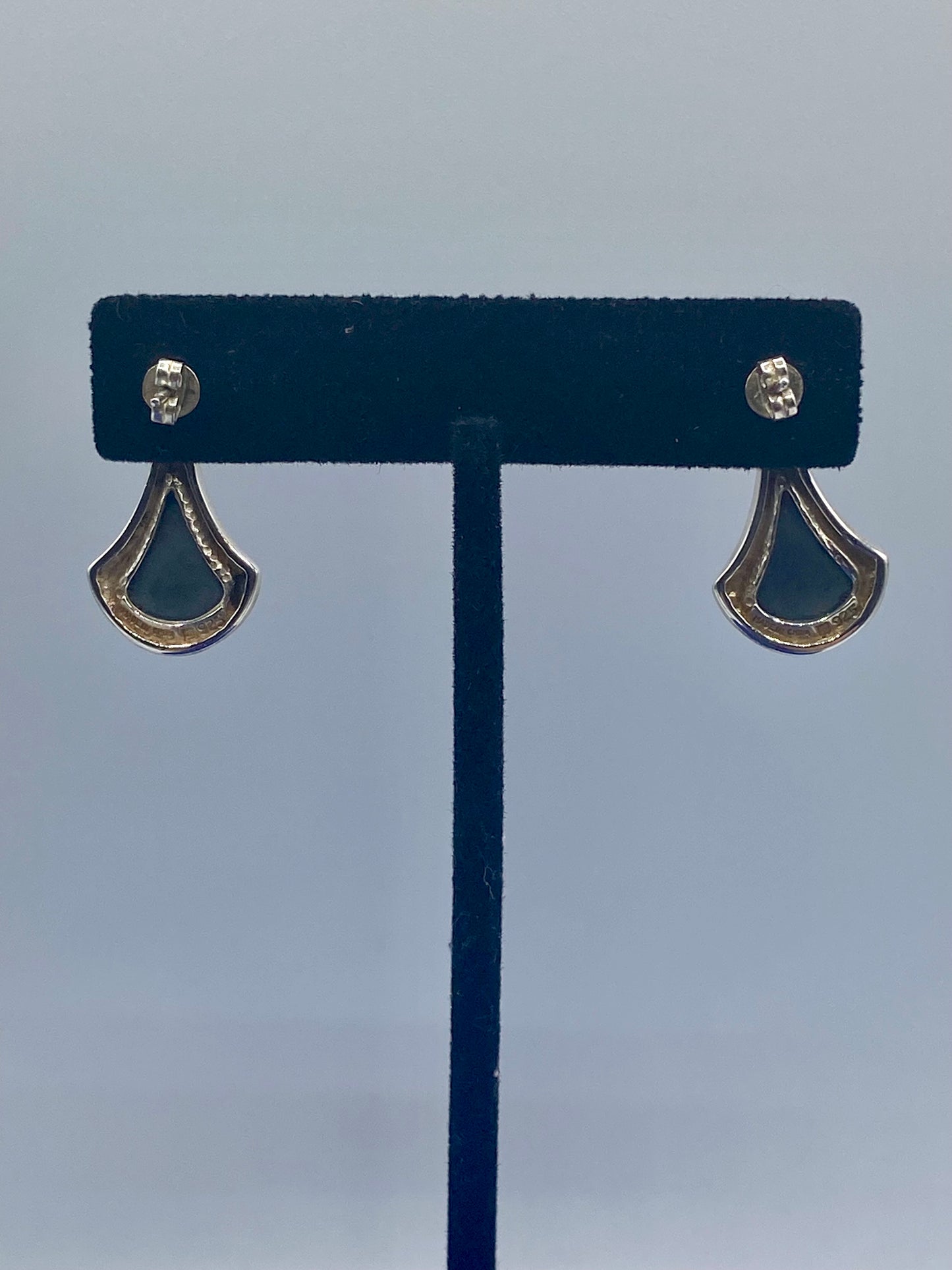 Sterling Silver Hematite Dangle Drop Earrings