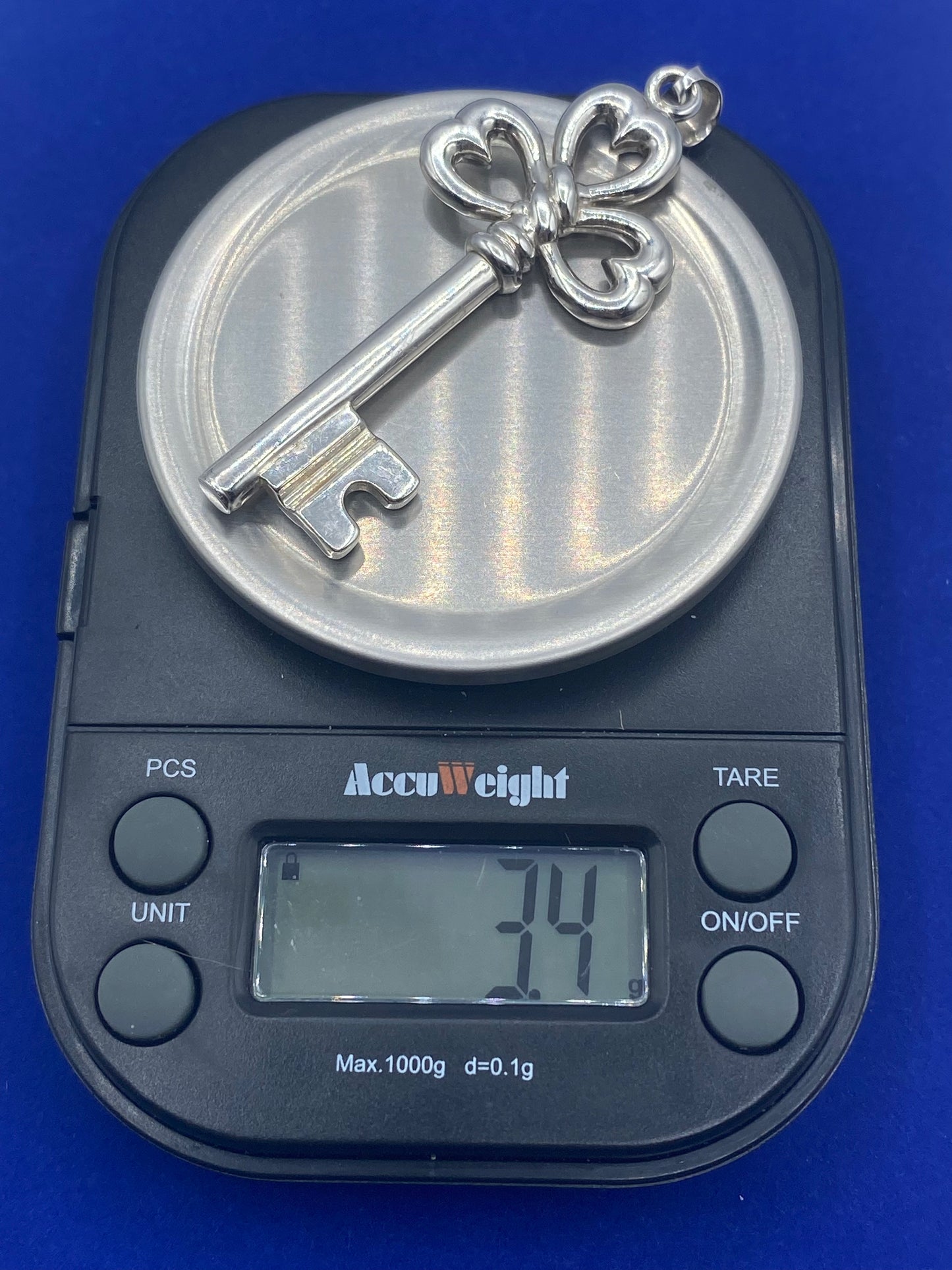 Sterling Silver Key Pendant