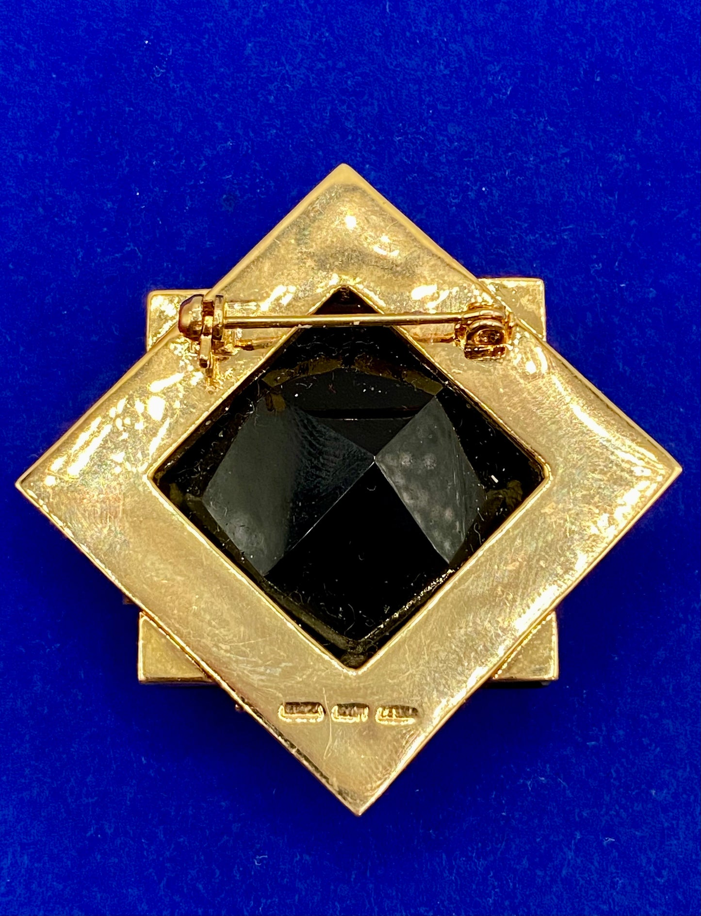 Vintage Kendra Scott Designs Green Glass Brooch
