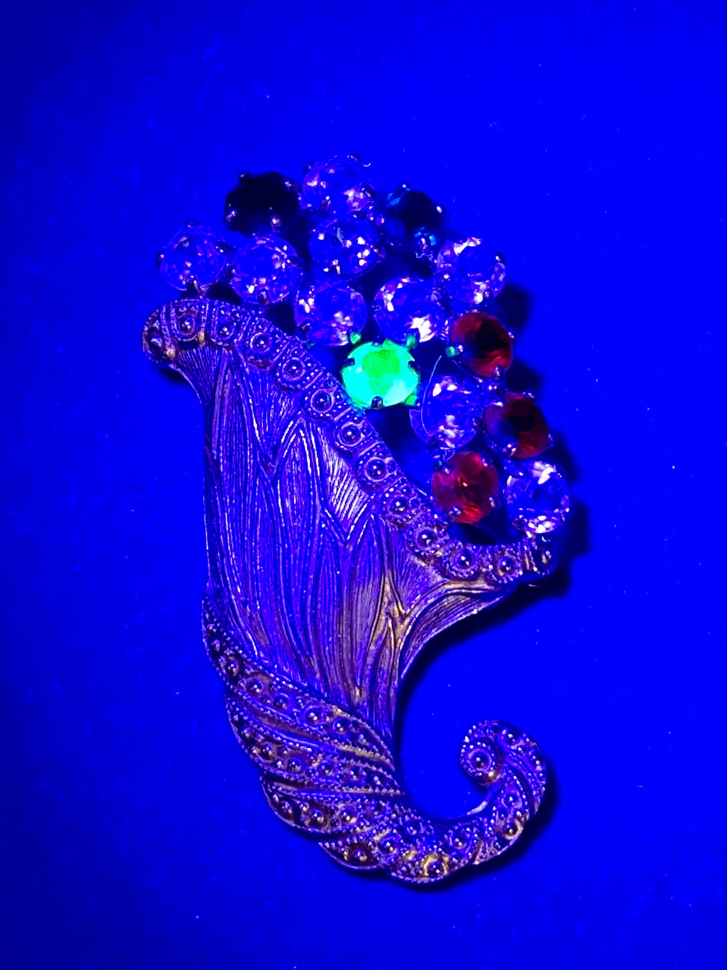 Anthony B. David Gold Tone Cornucopia Brooch