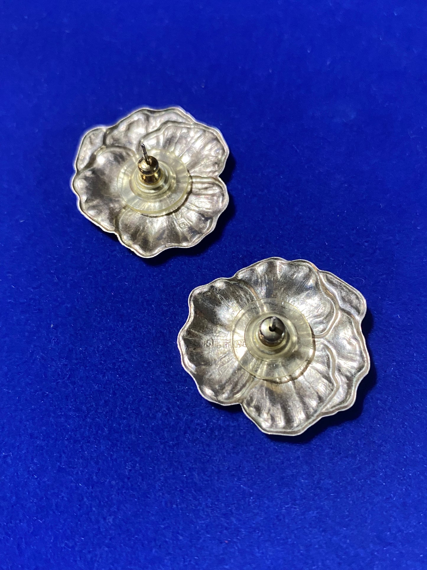 Sterling Silver Floral Earrings