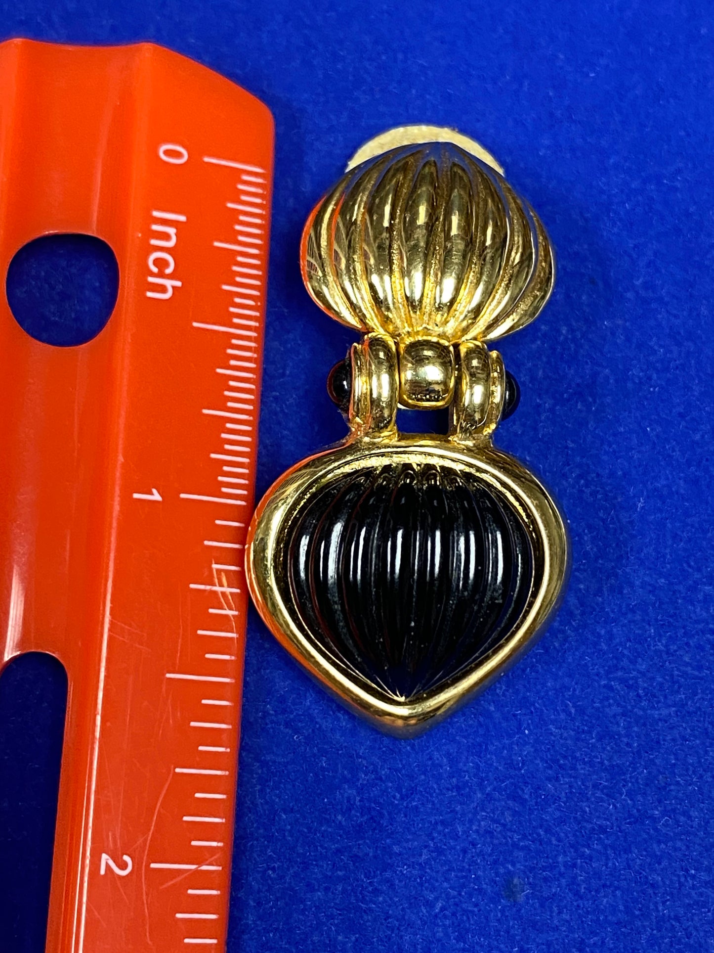 Vintage Gold Tone Clip Ons