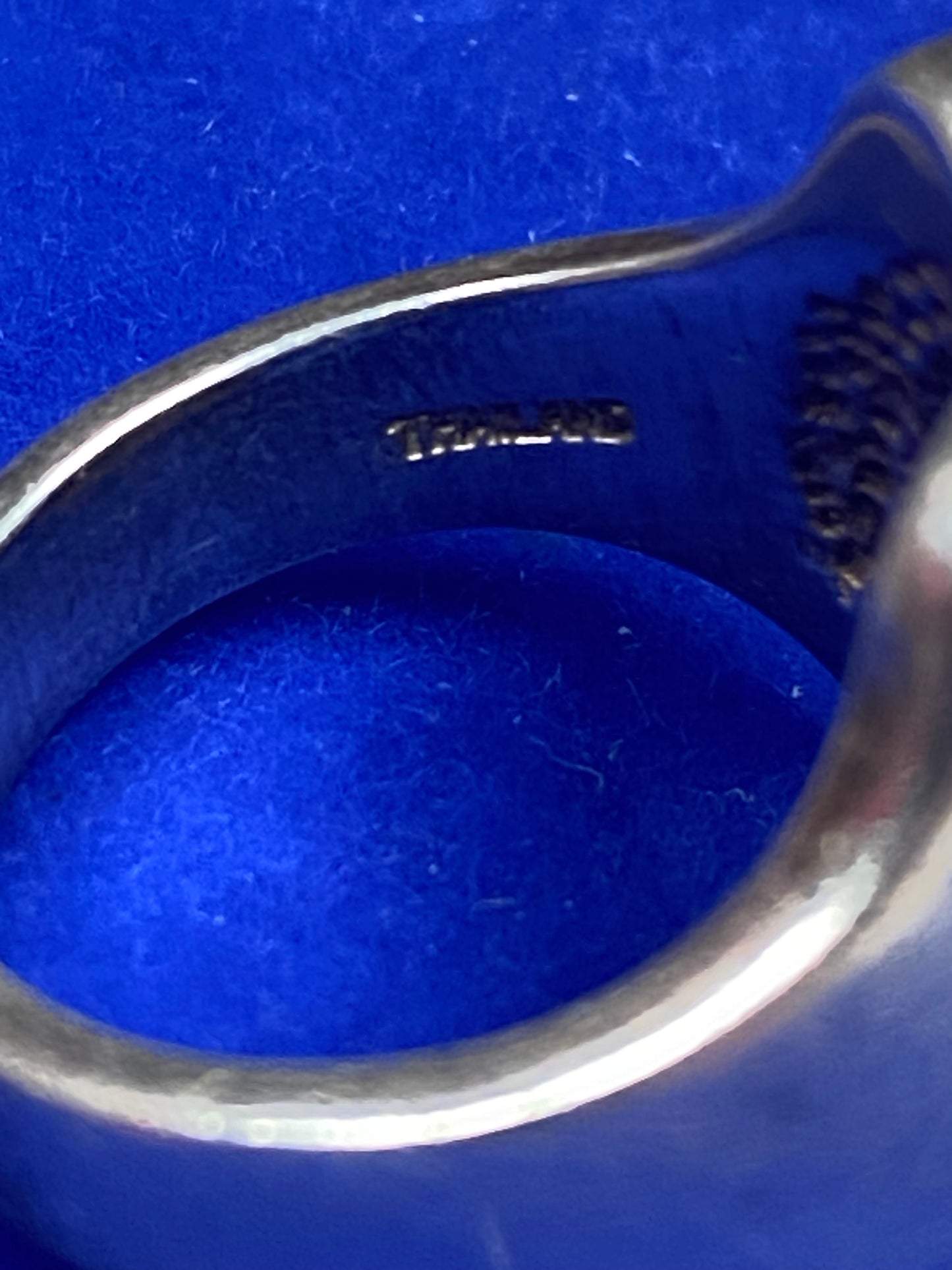 Vintage Sterling Silver Robert Lee Morris Concave Top Ring
