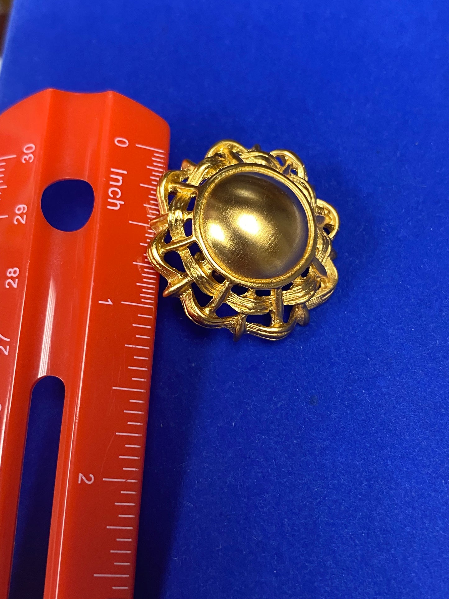 Vintage Anne Klein Dome Clip Ons