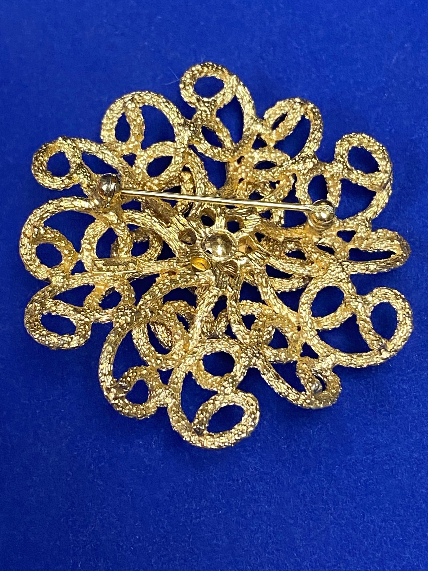 Vintage Crown Trifari Gold Tone Brooch