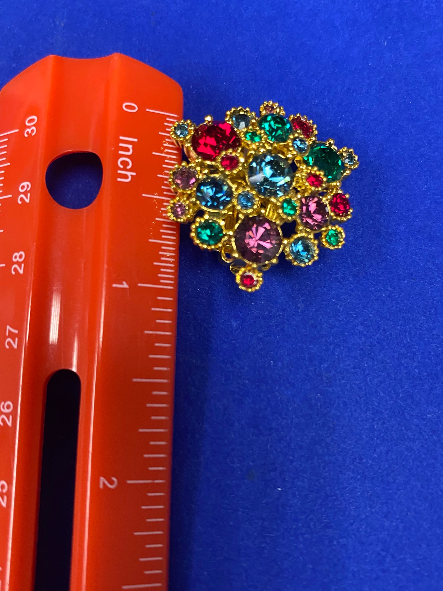 Vintage Joan Rivers Rhinestone Clip Ons