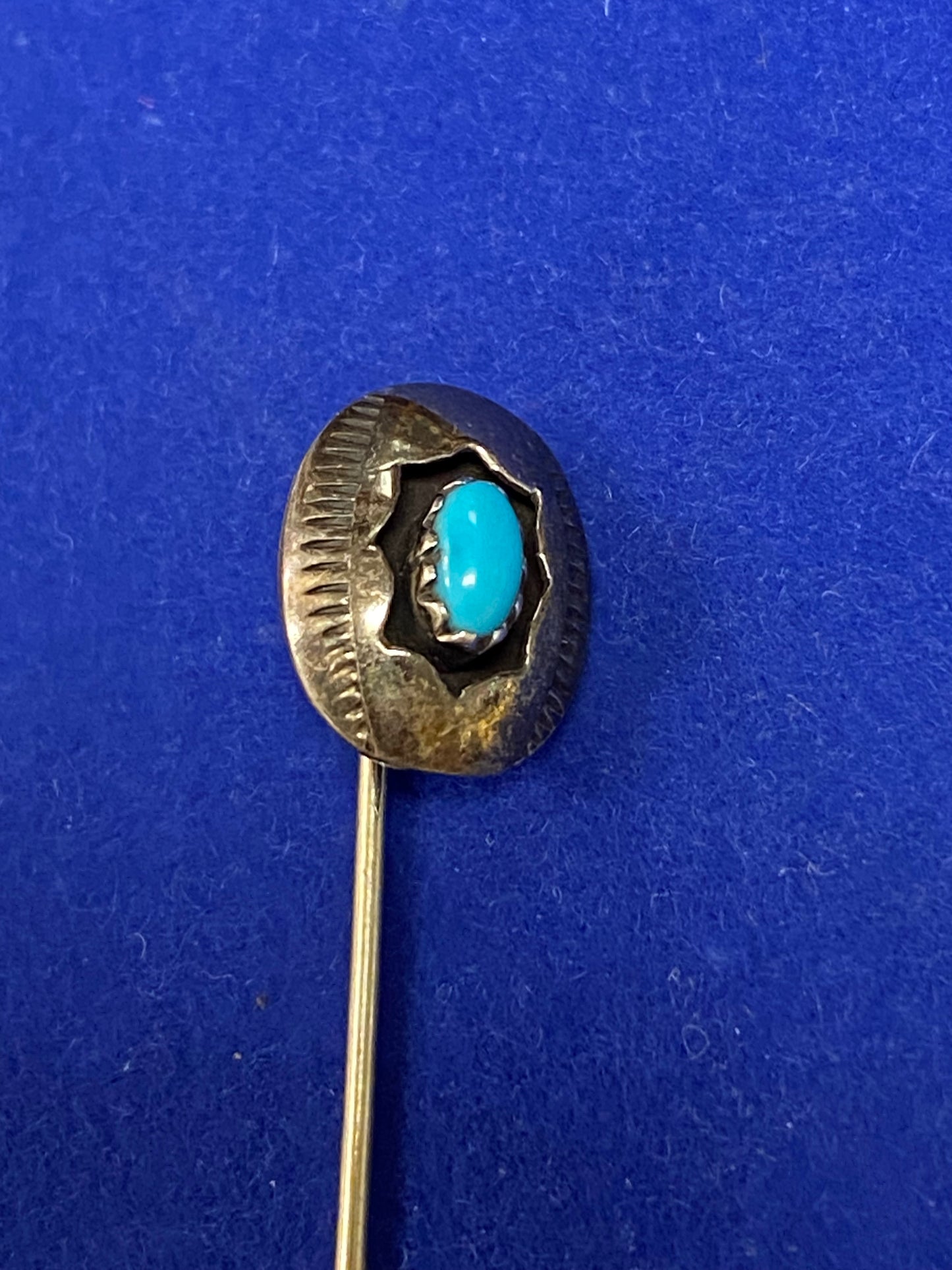 Sterling Silver Turquoise Stick Pin