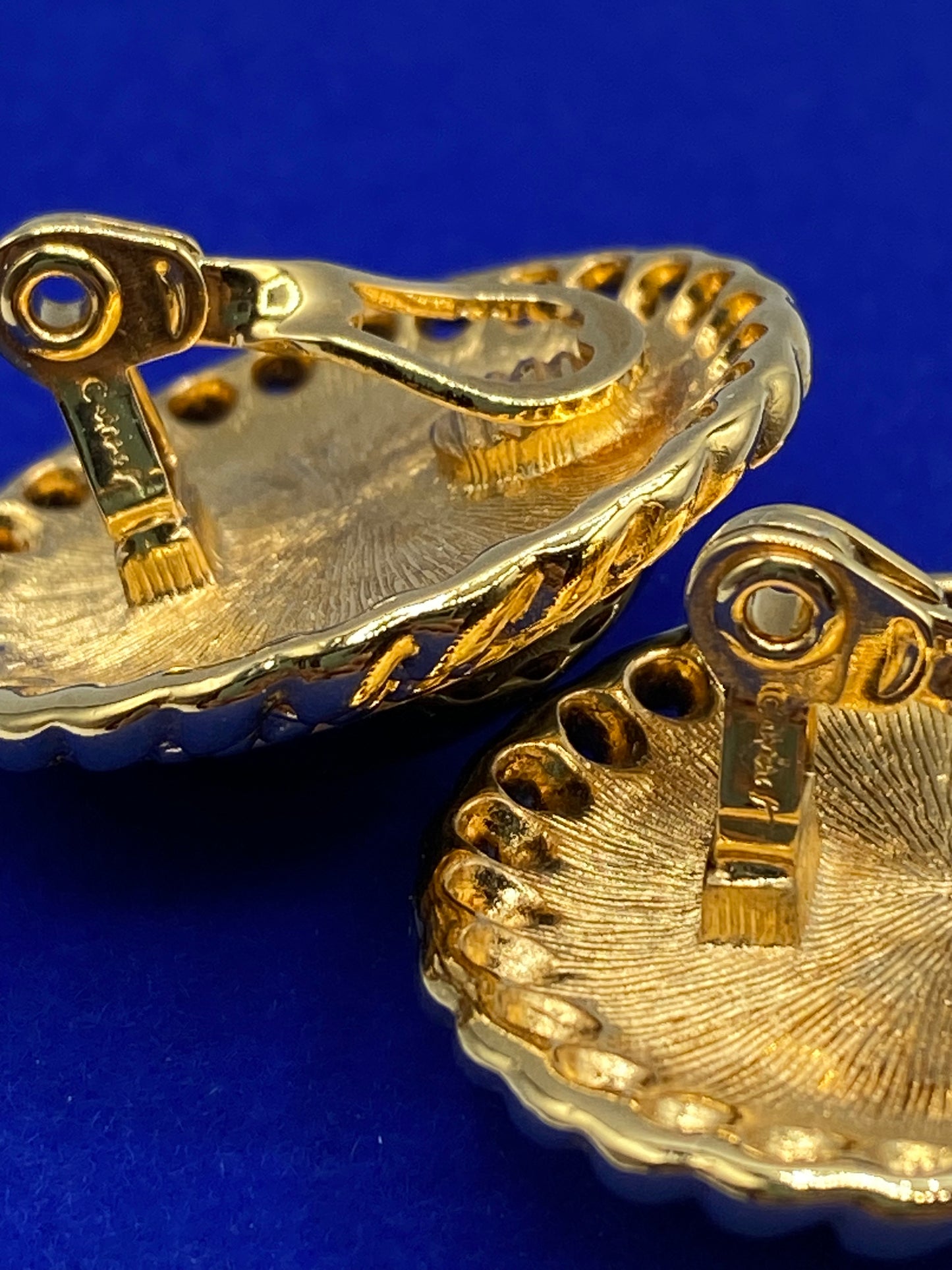 Vintage Monet Gold Tone Clips