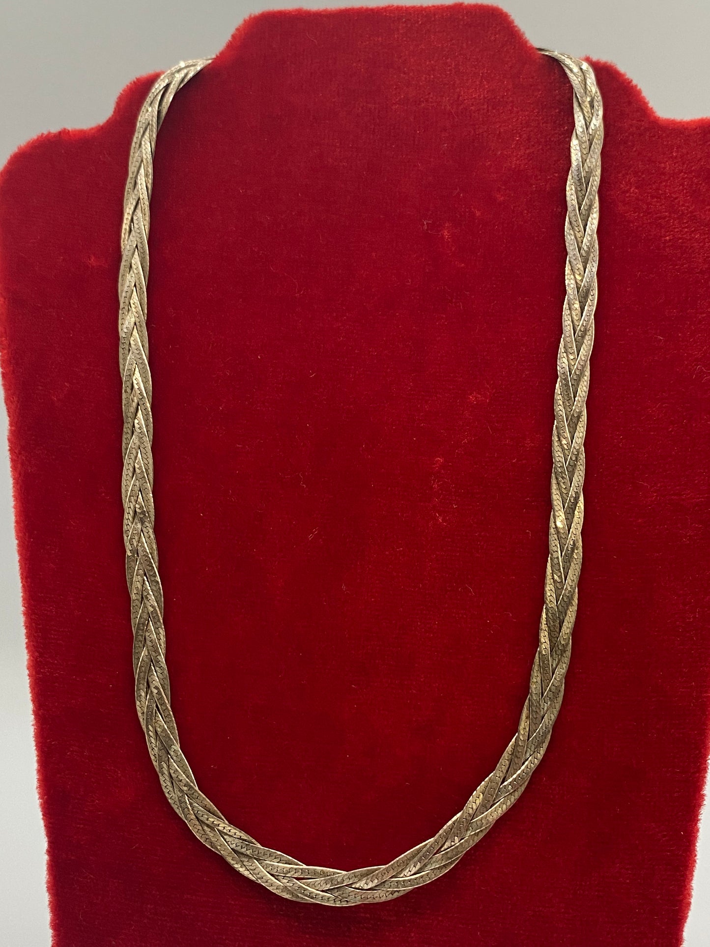 Sterling Silver Braided Necklace
