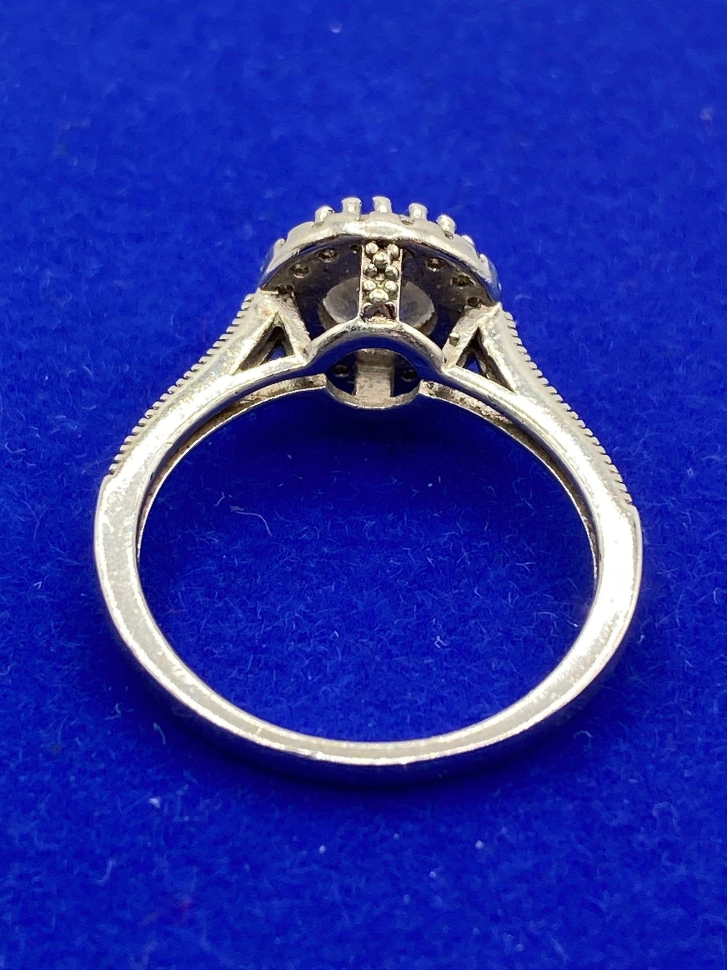Sterling Silver CZ Round Ring