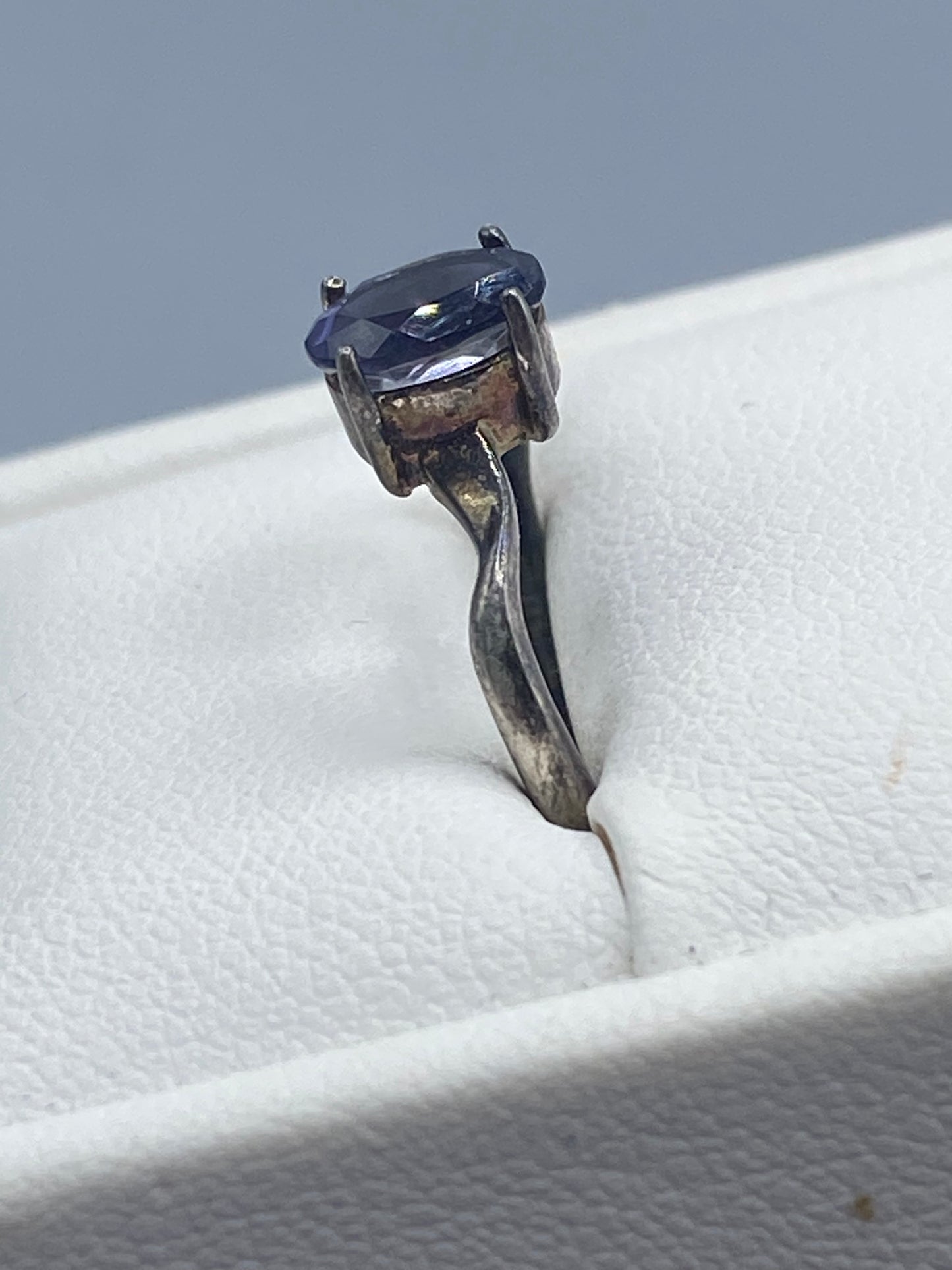 Vintage Sterling Silver Tanzanite Ring
