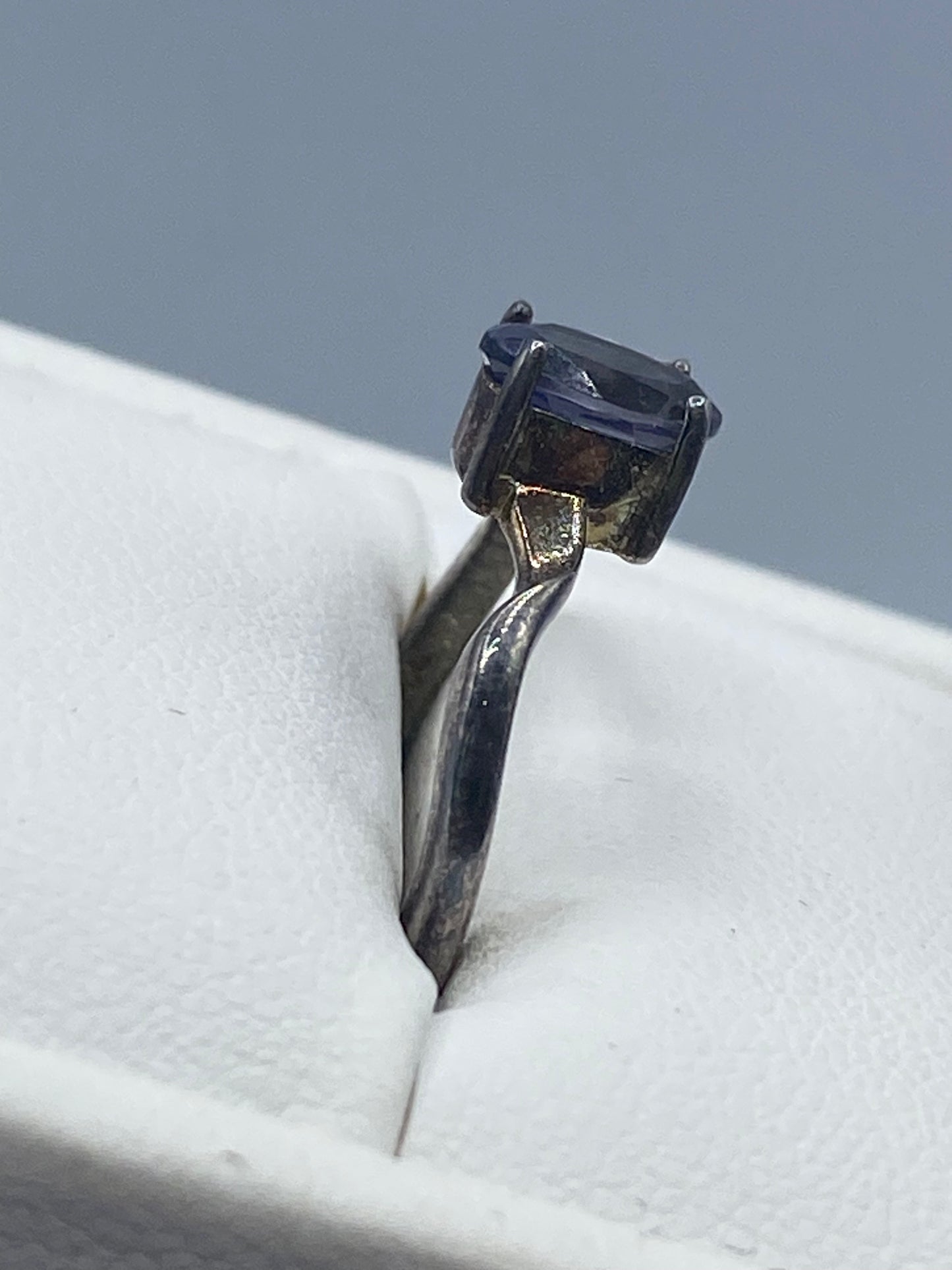Vintage Sterling Silver Tanzanite Ring