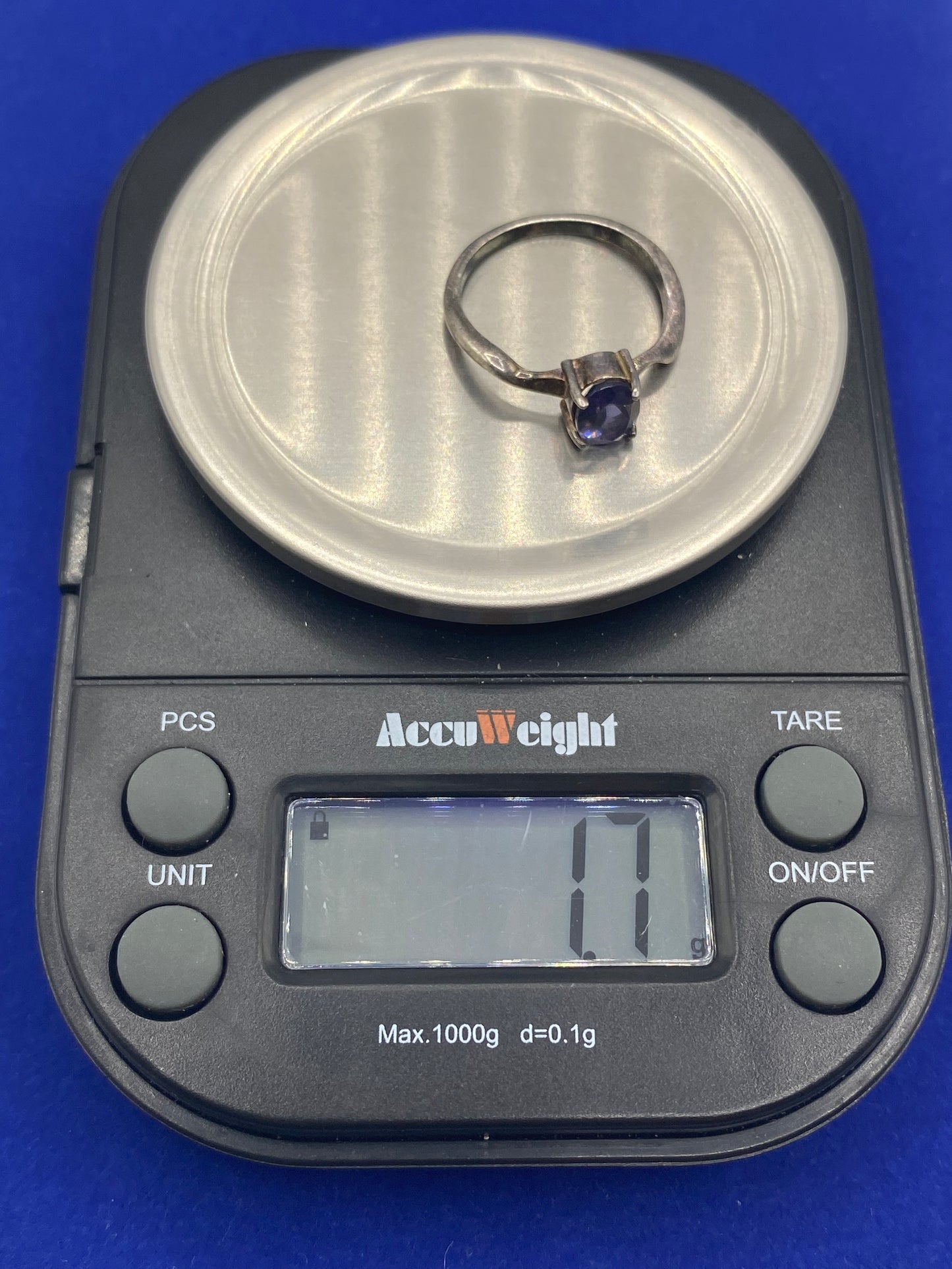 Vintage Sterling Silver Tanzanite Ring