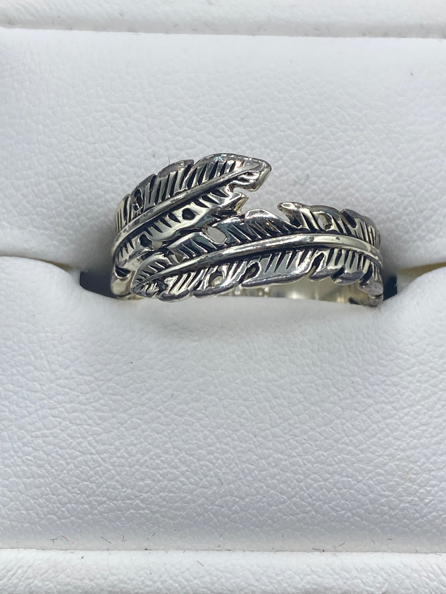 Primrose Sterling Silver Feather Ring