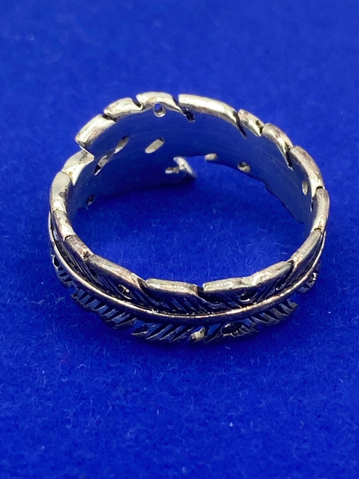 Primrose Sterling Silver Feather Ring