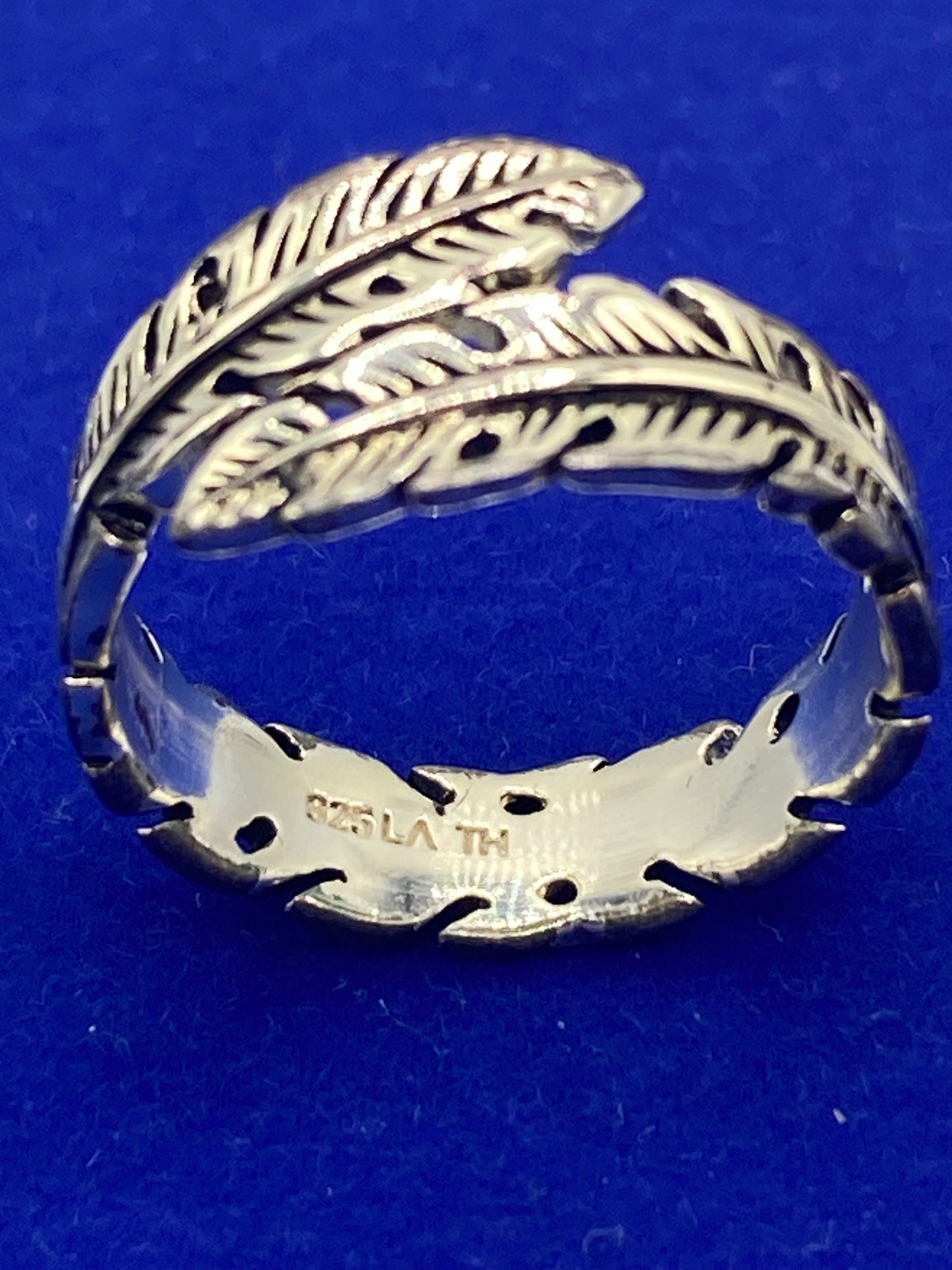 Primrose Sterling Silver Feather Ring