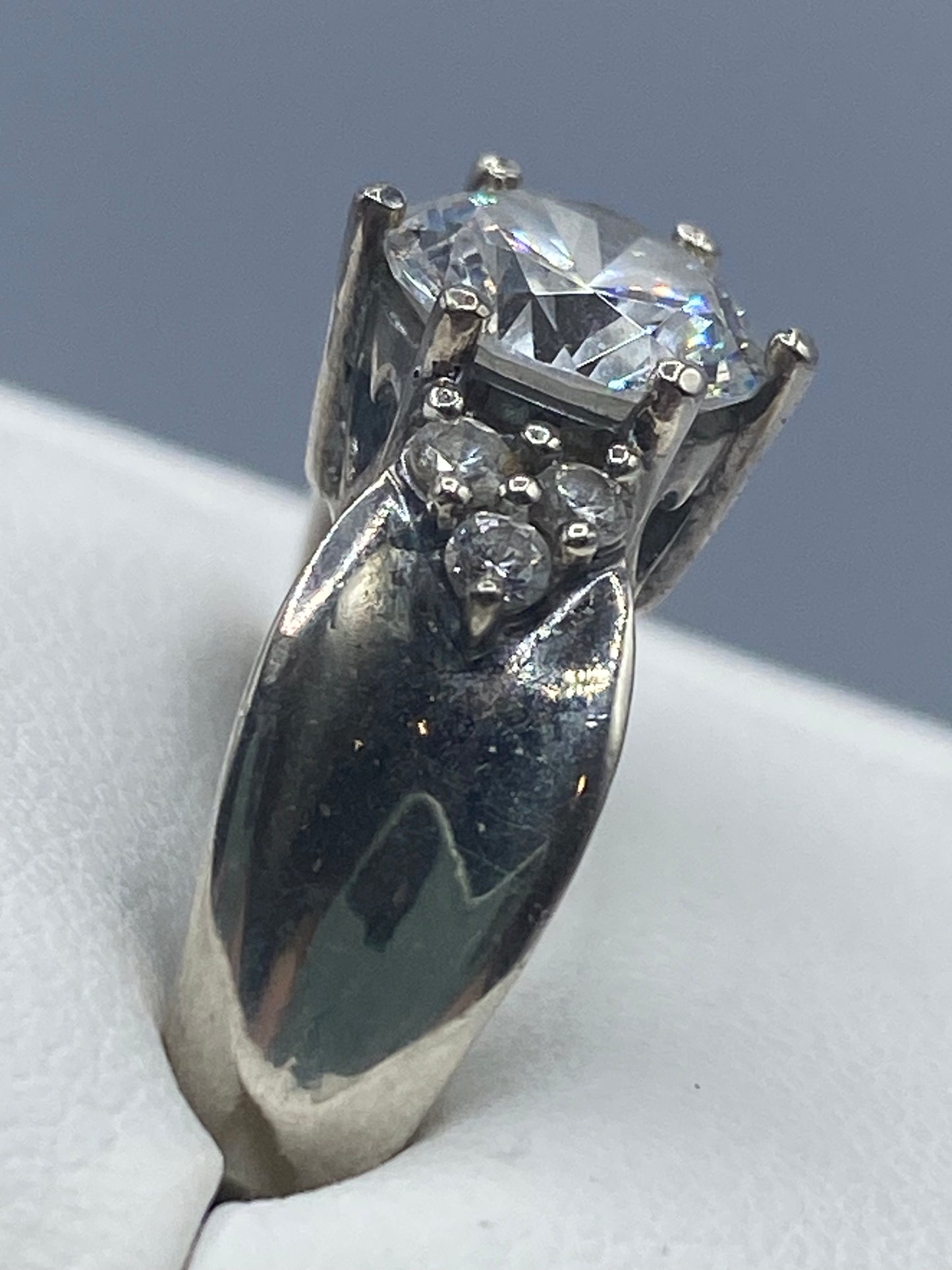 Sterling Silver MEDA CZ Ring